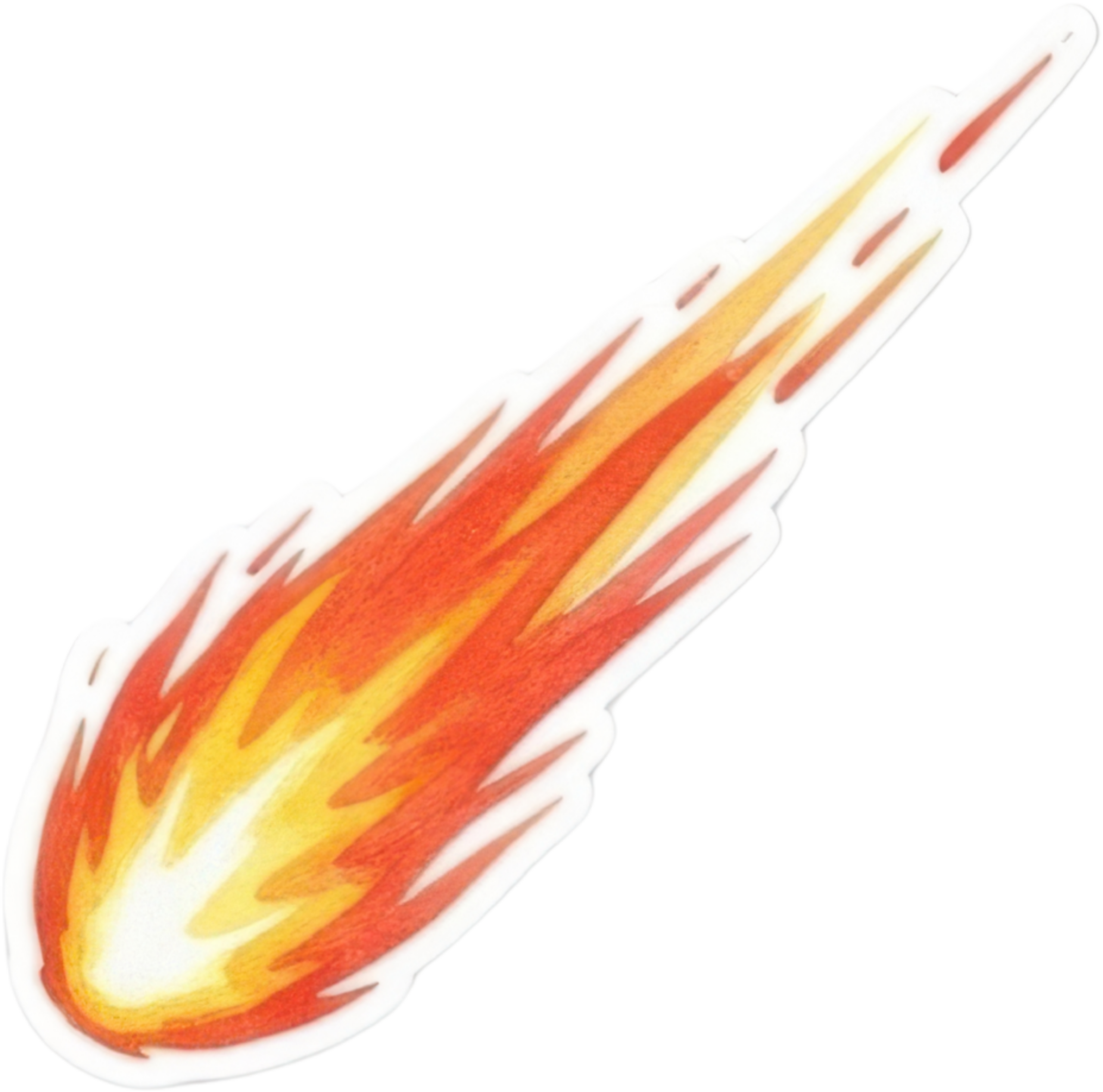 Meteor Fireball Space Icon