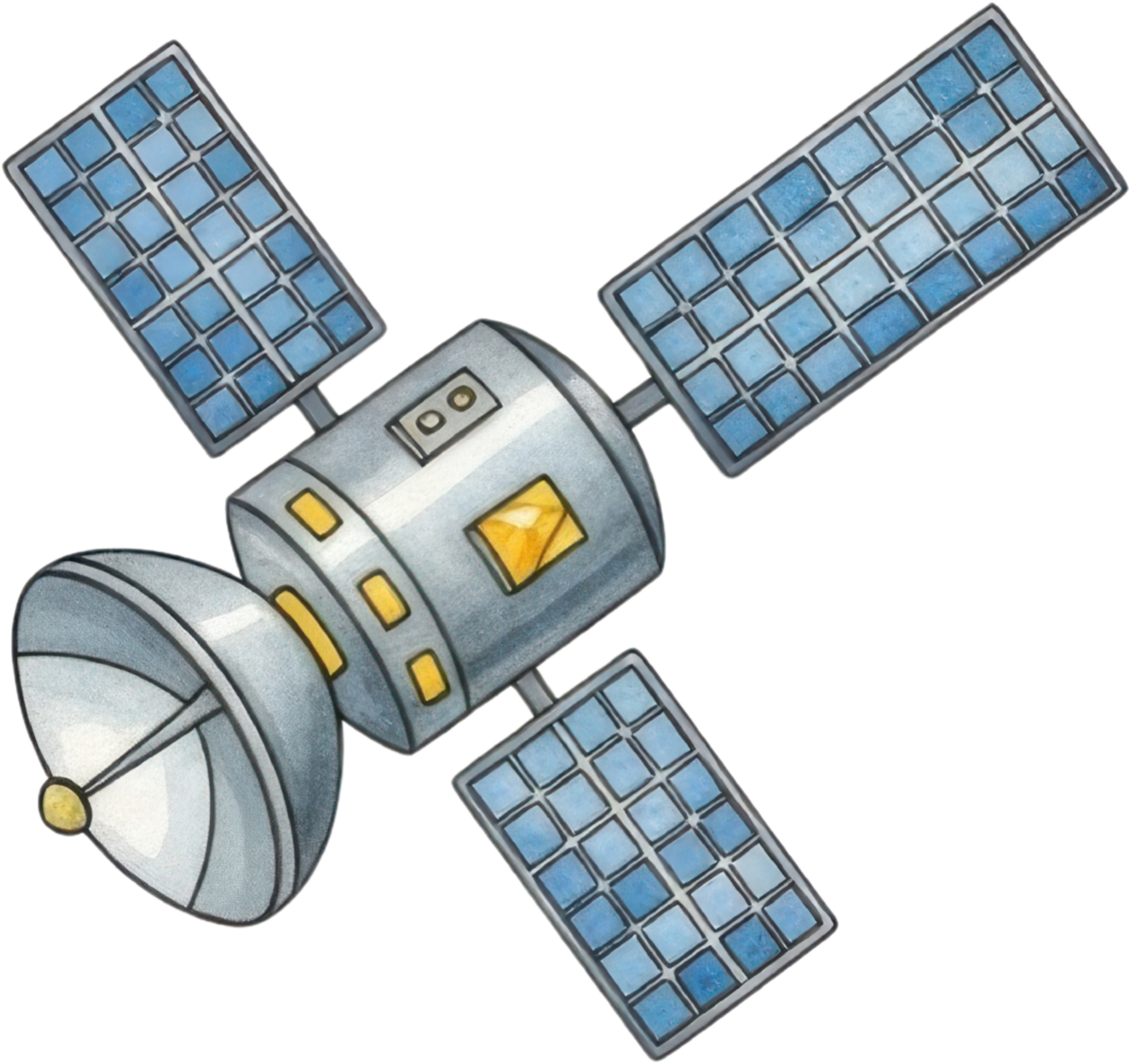 Orbiting Satellite Icon