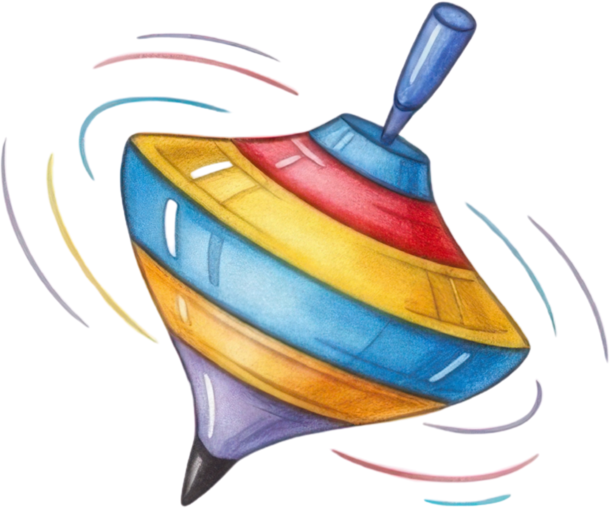 Spinning Top Toy Icon