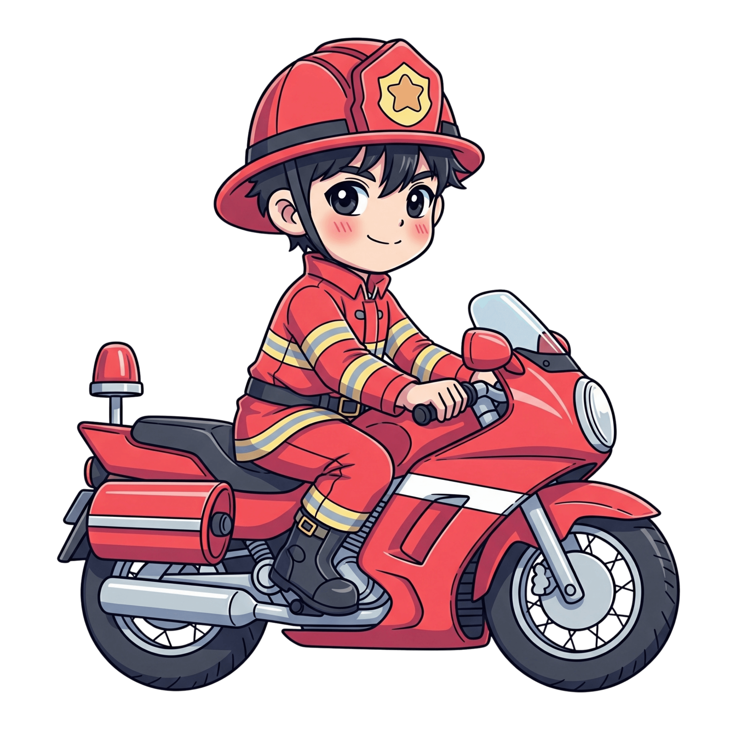 Firefighter Motorbike