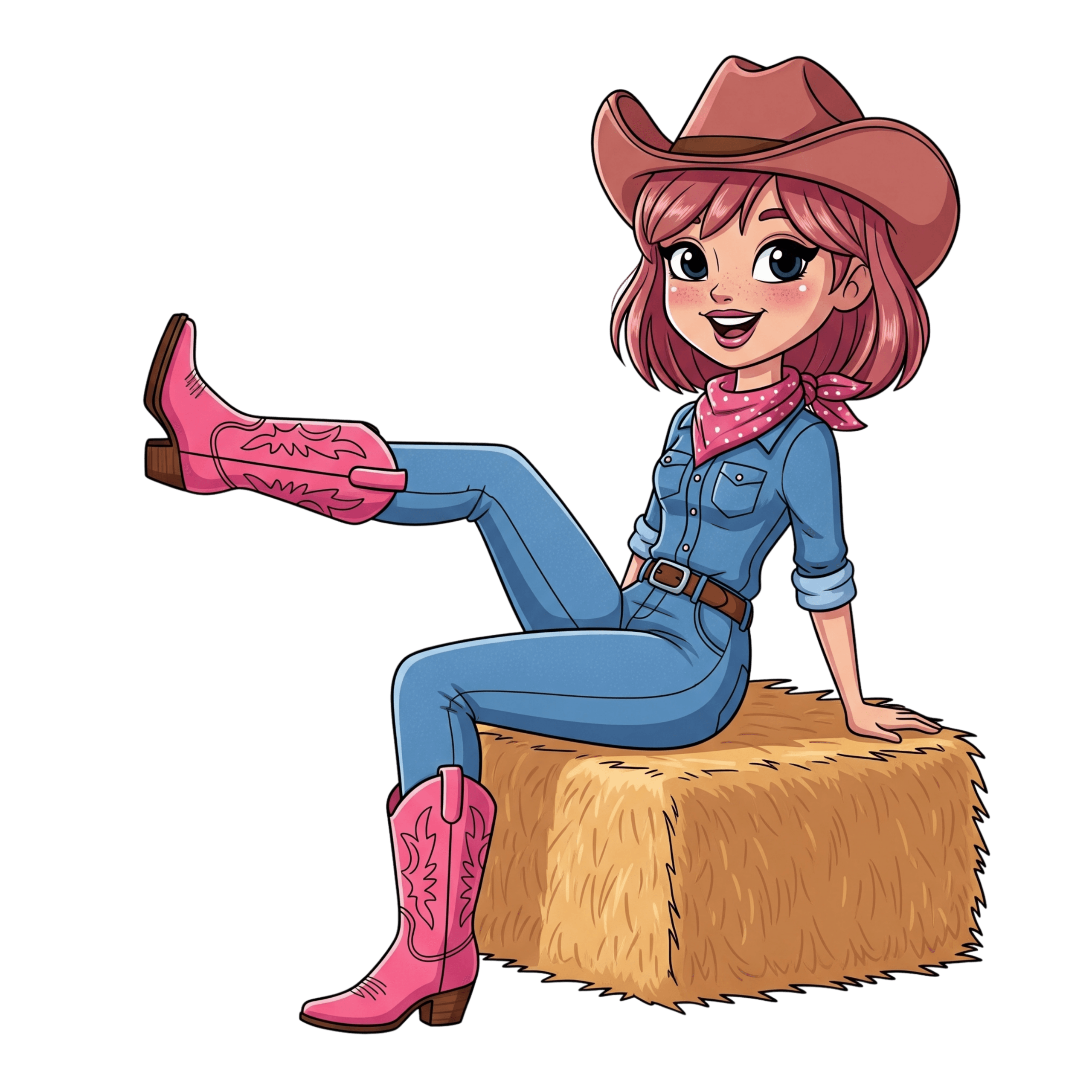 Cowgirl On Box
