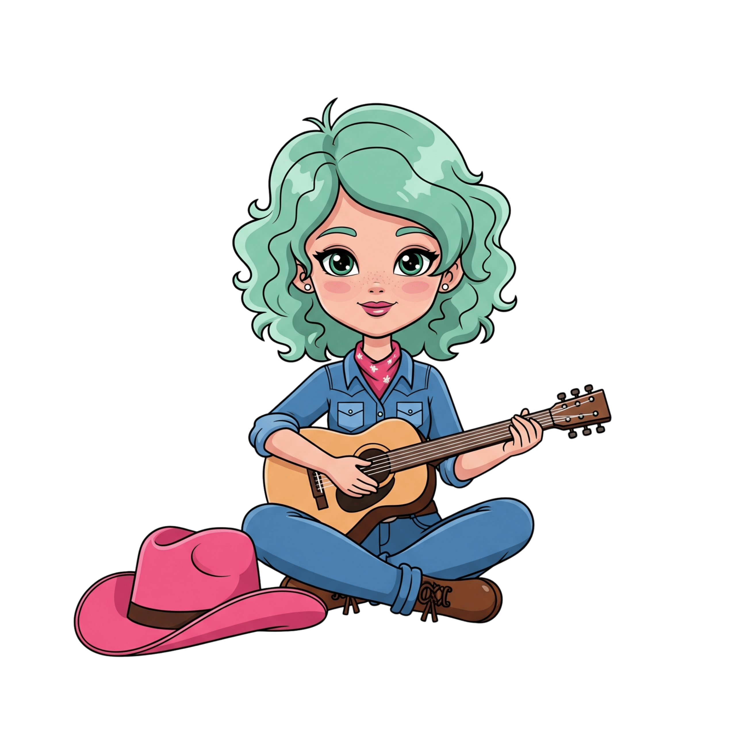Guitar Cowgirl