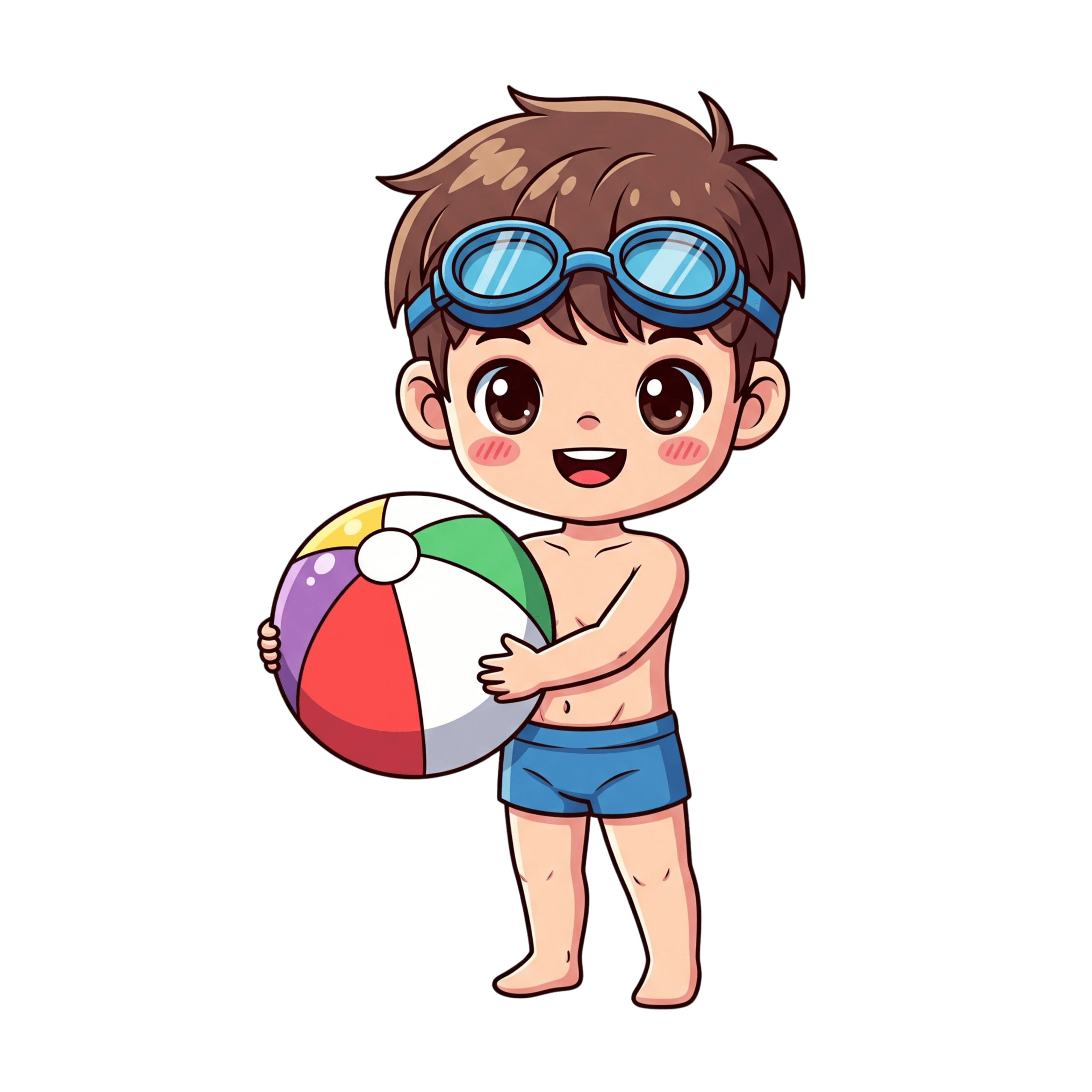 Boy Beach Ball
