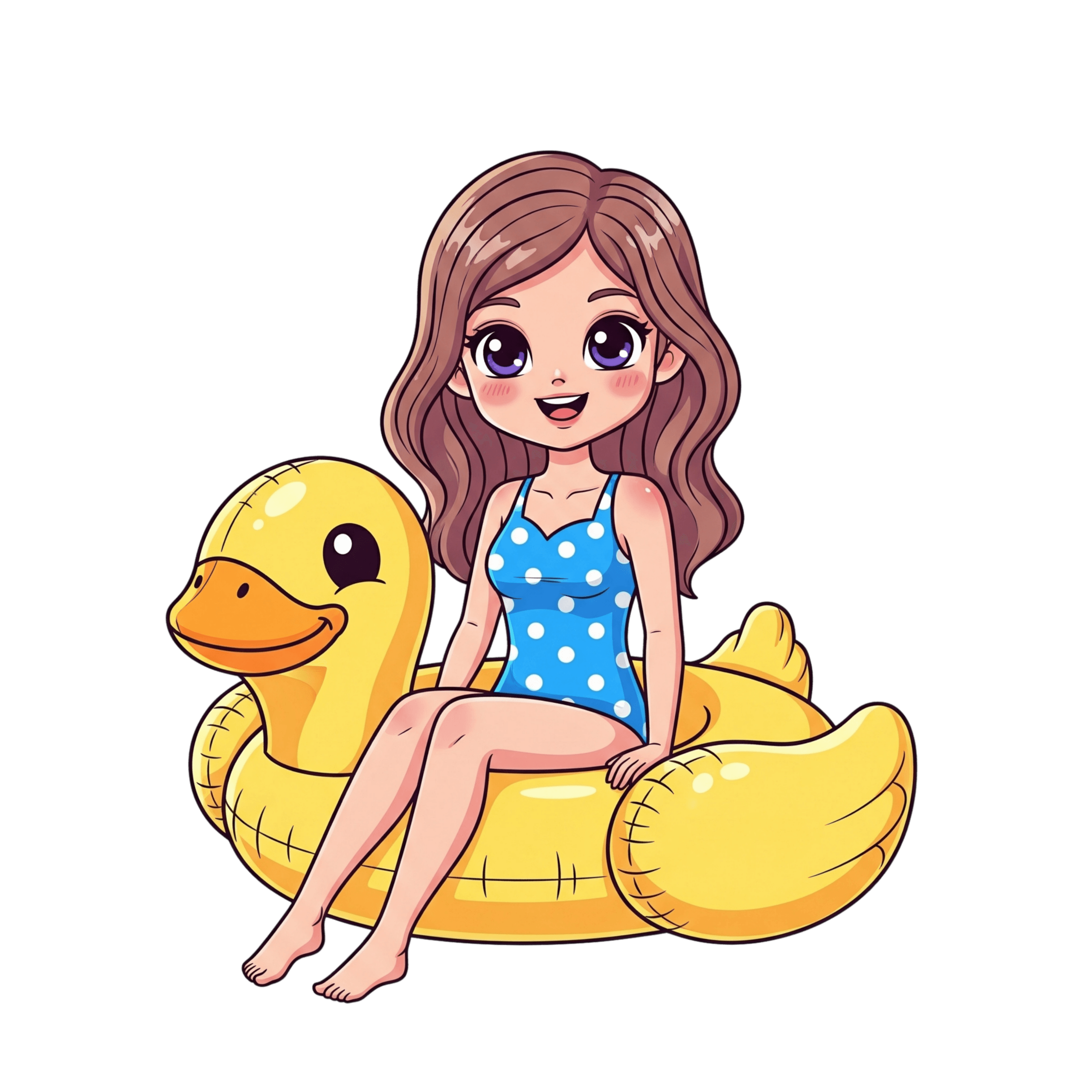 Duck Float Girl