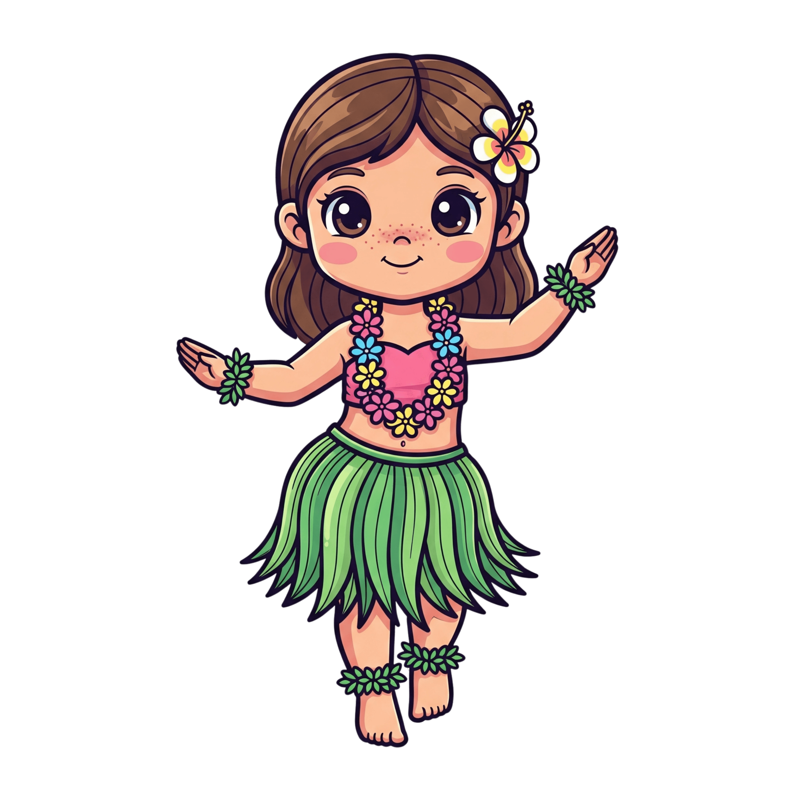 Grass Skirt Girl