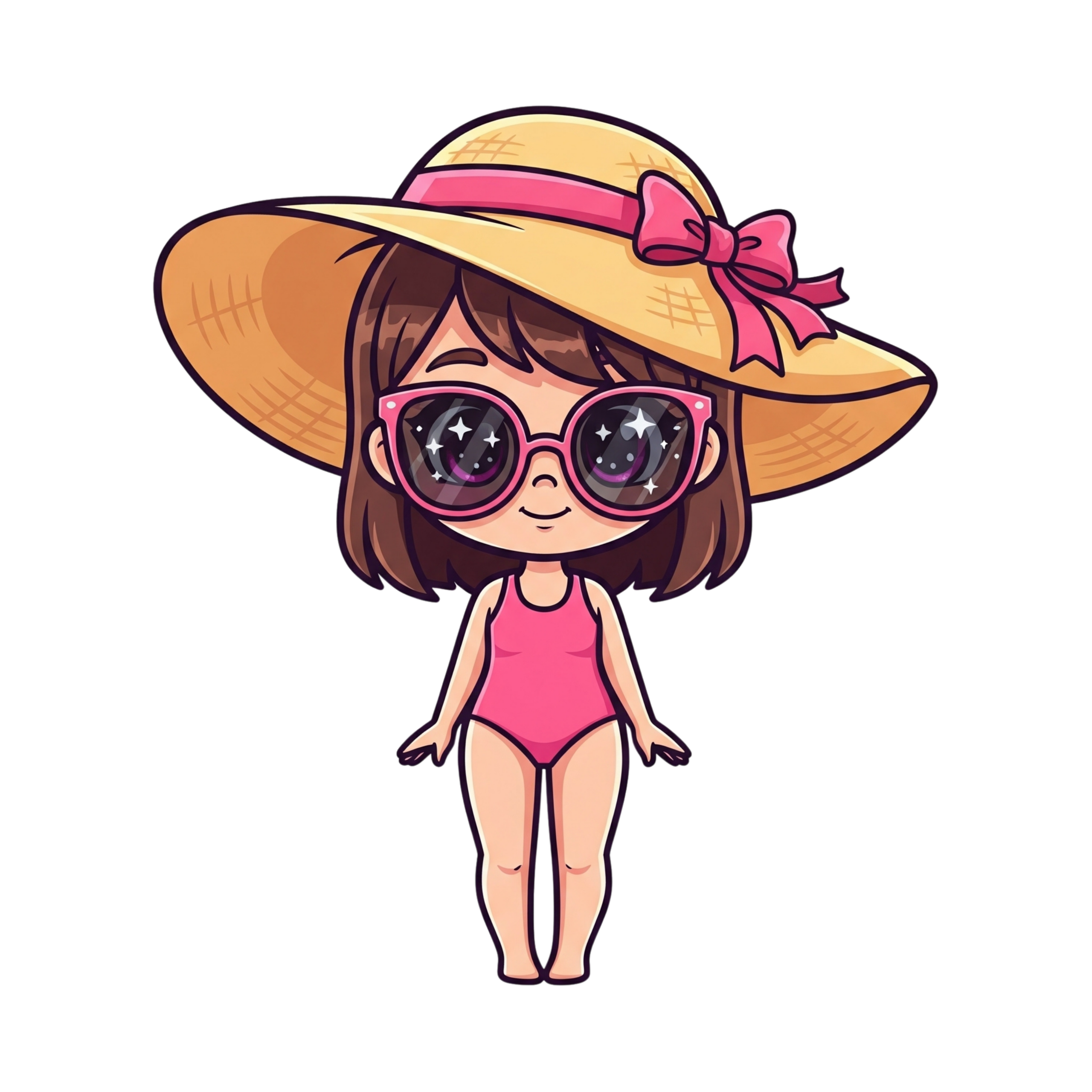 Sunhat Pose Girl