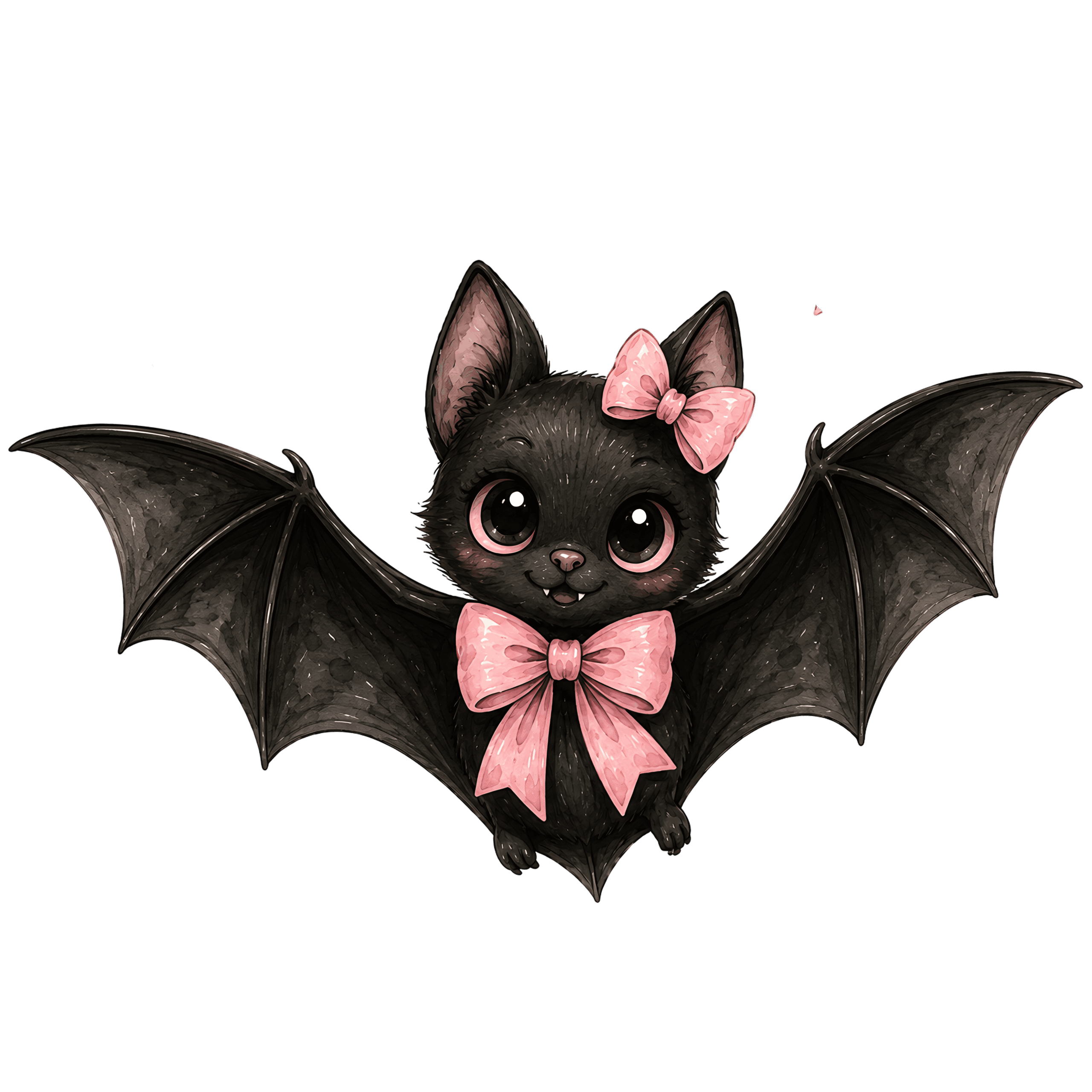 Halloween Baby Bat Pink Bow
