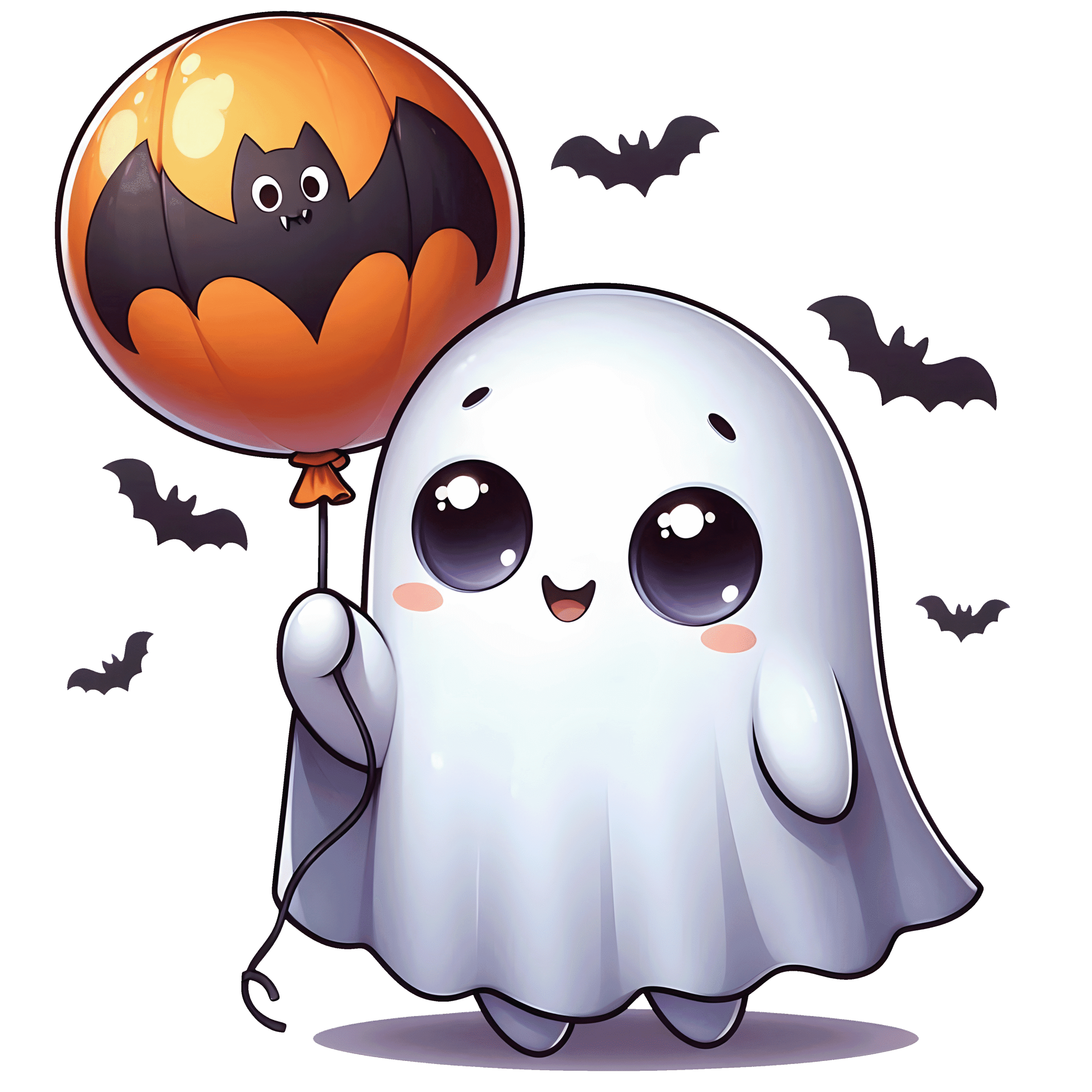 Halloween Cute Ghost Bat Balloon