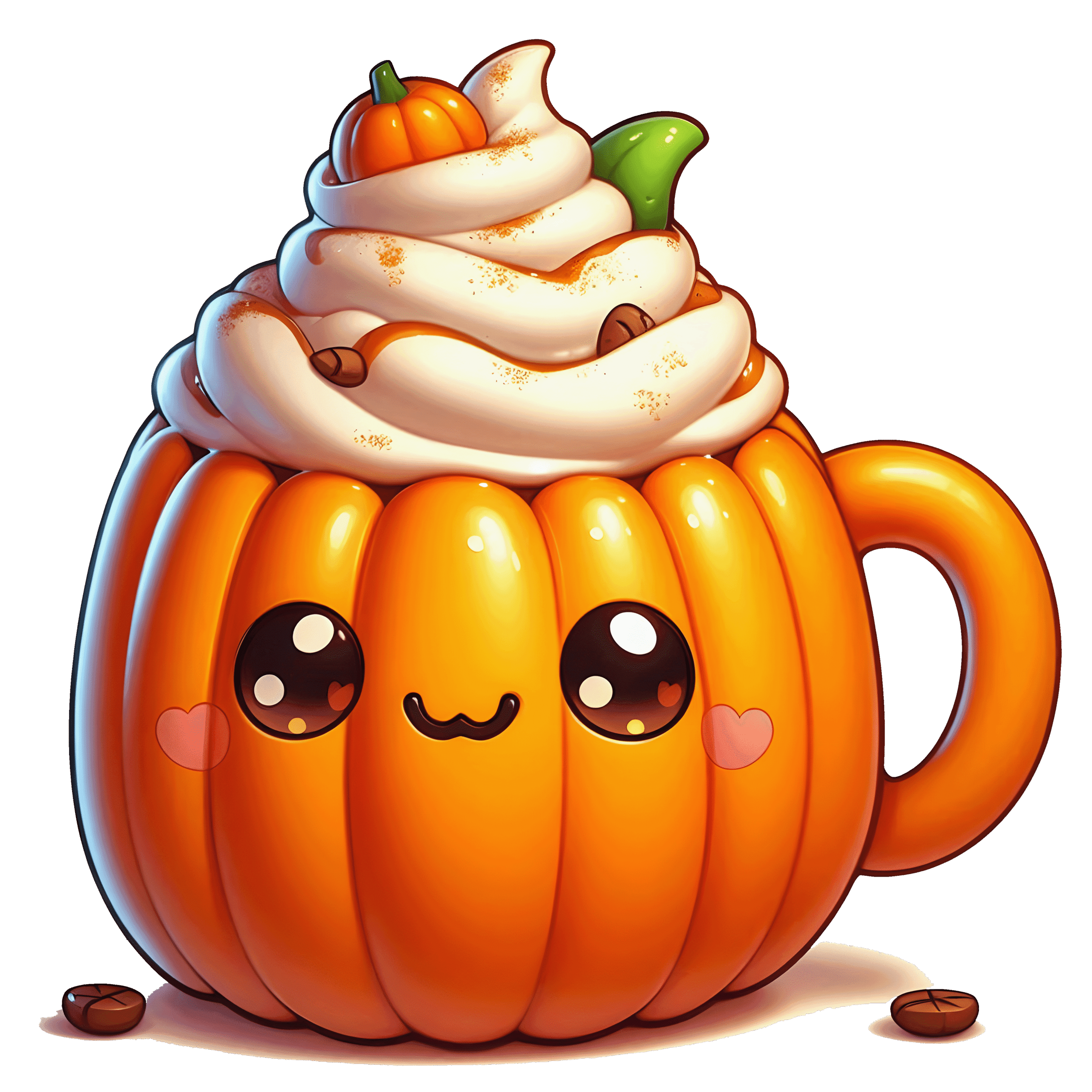 Halloween Cute Pumpkin Coffee