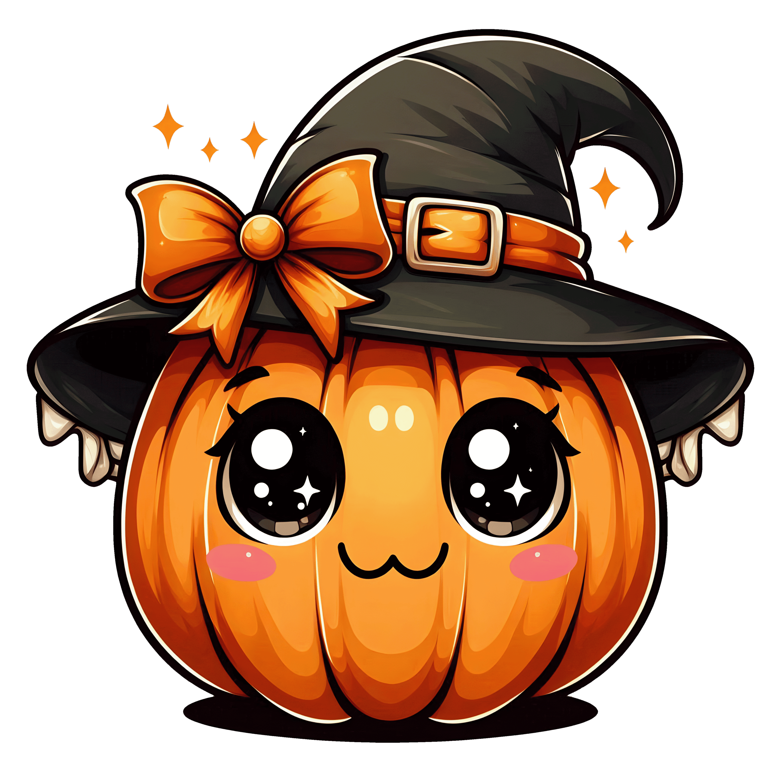 Halloween Cute Pumpkin Witch Hat