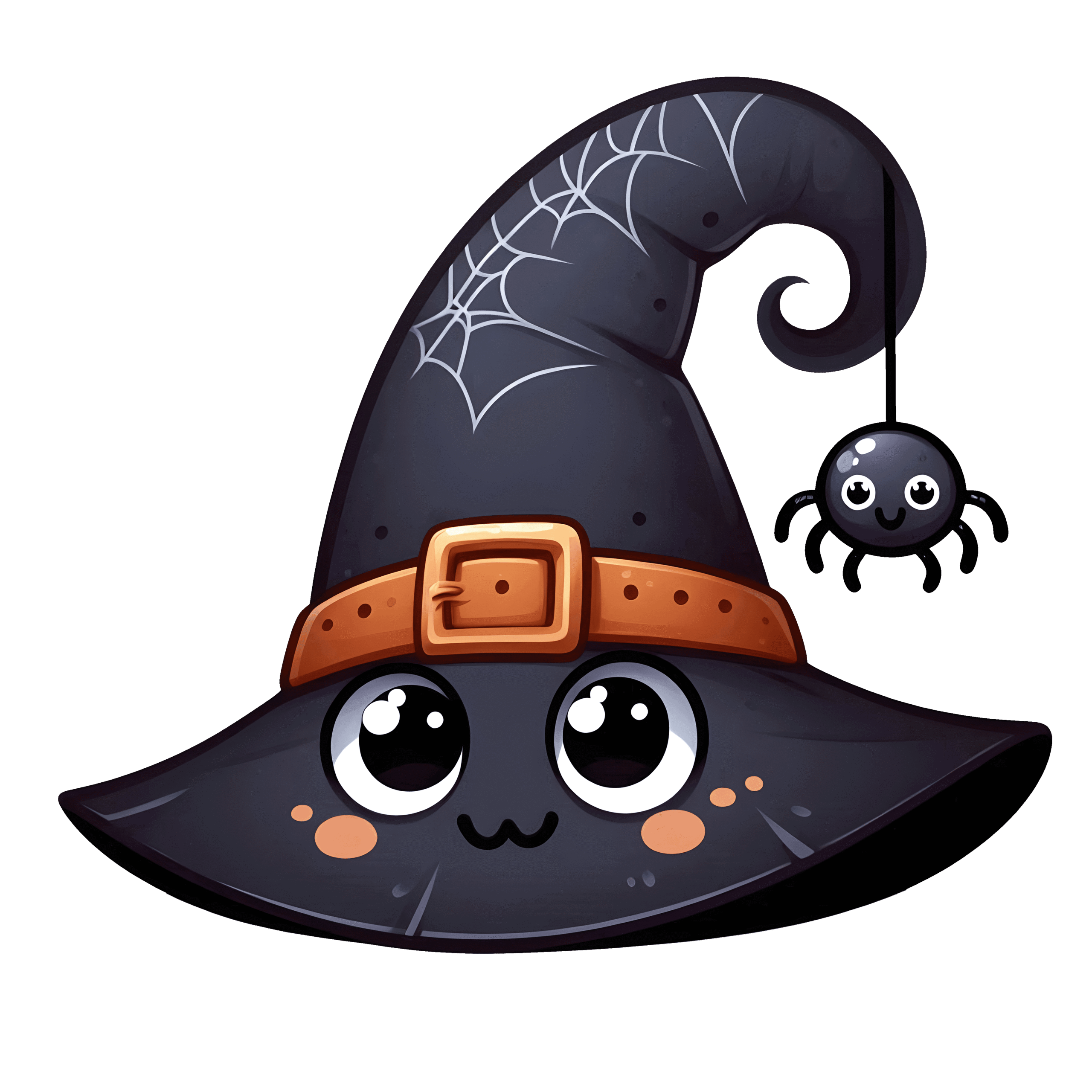 Halloween Cute Witch Hat Spider