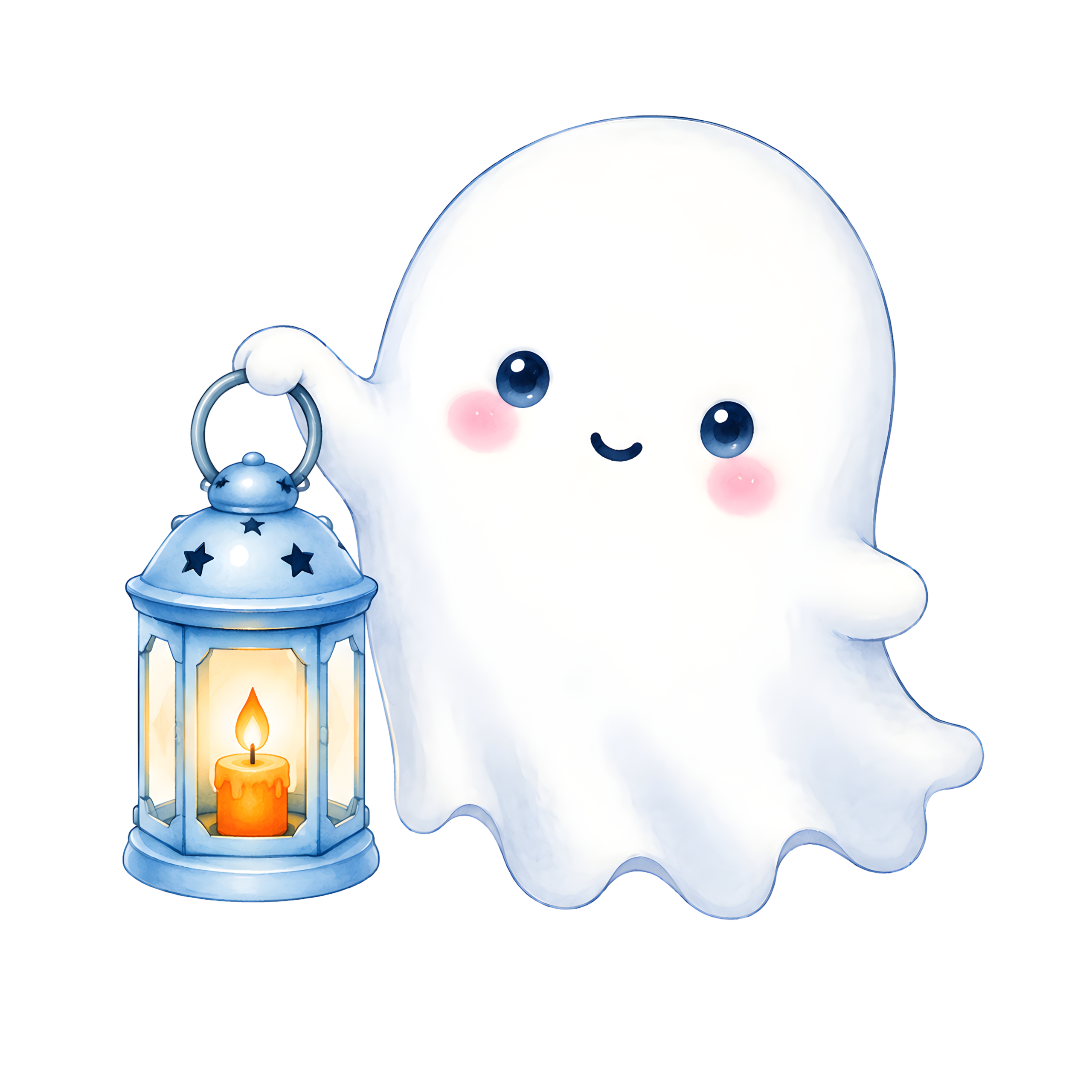 Halloween Ghost Blue Lantern