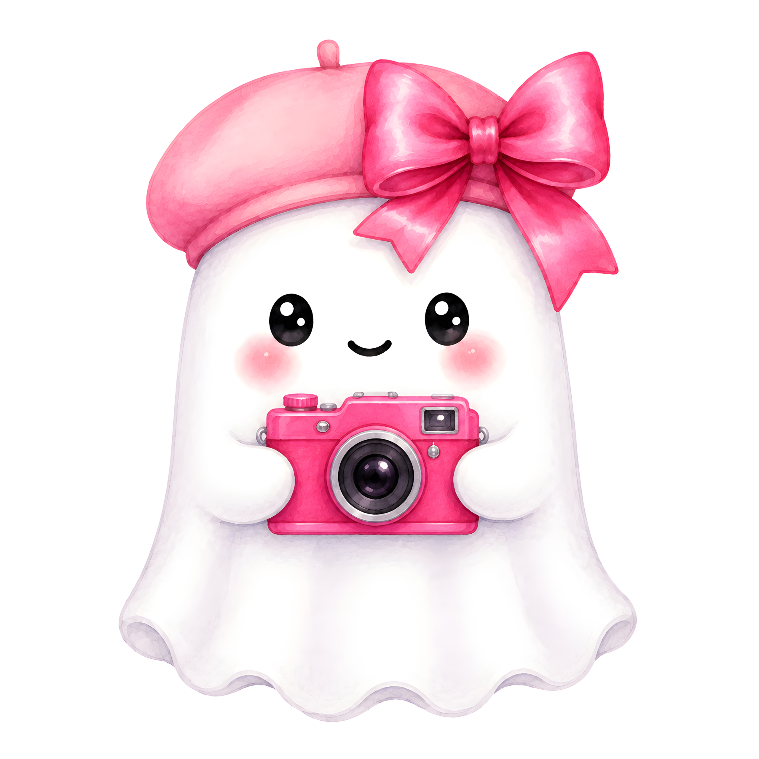 Halloween Ghost Pink Camera