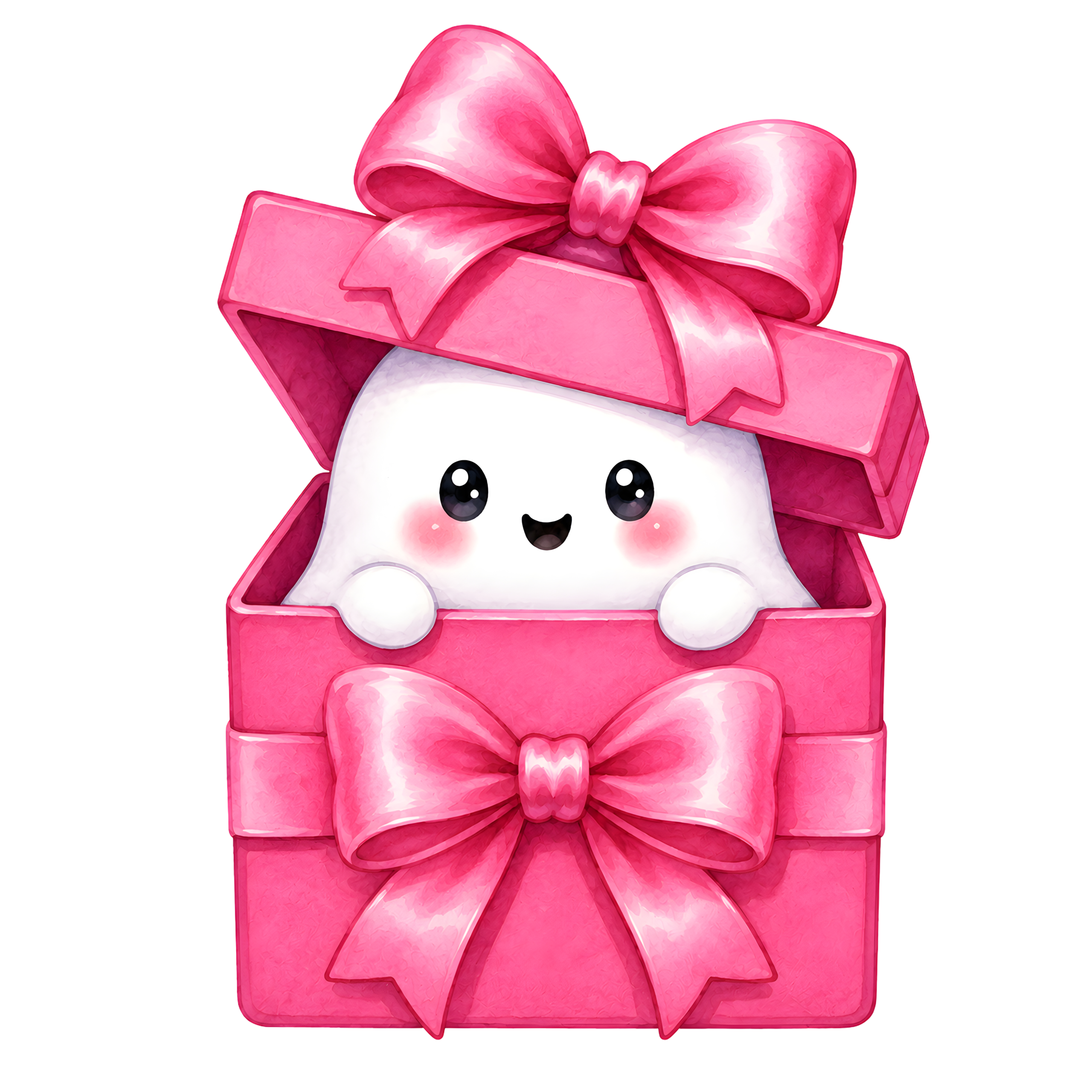 Halloween Ghost Pink Gift Box