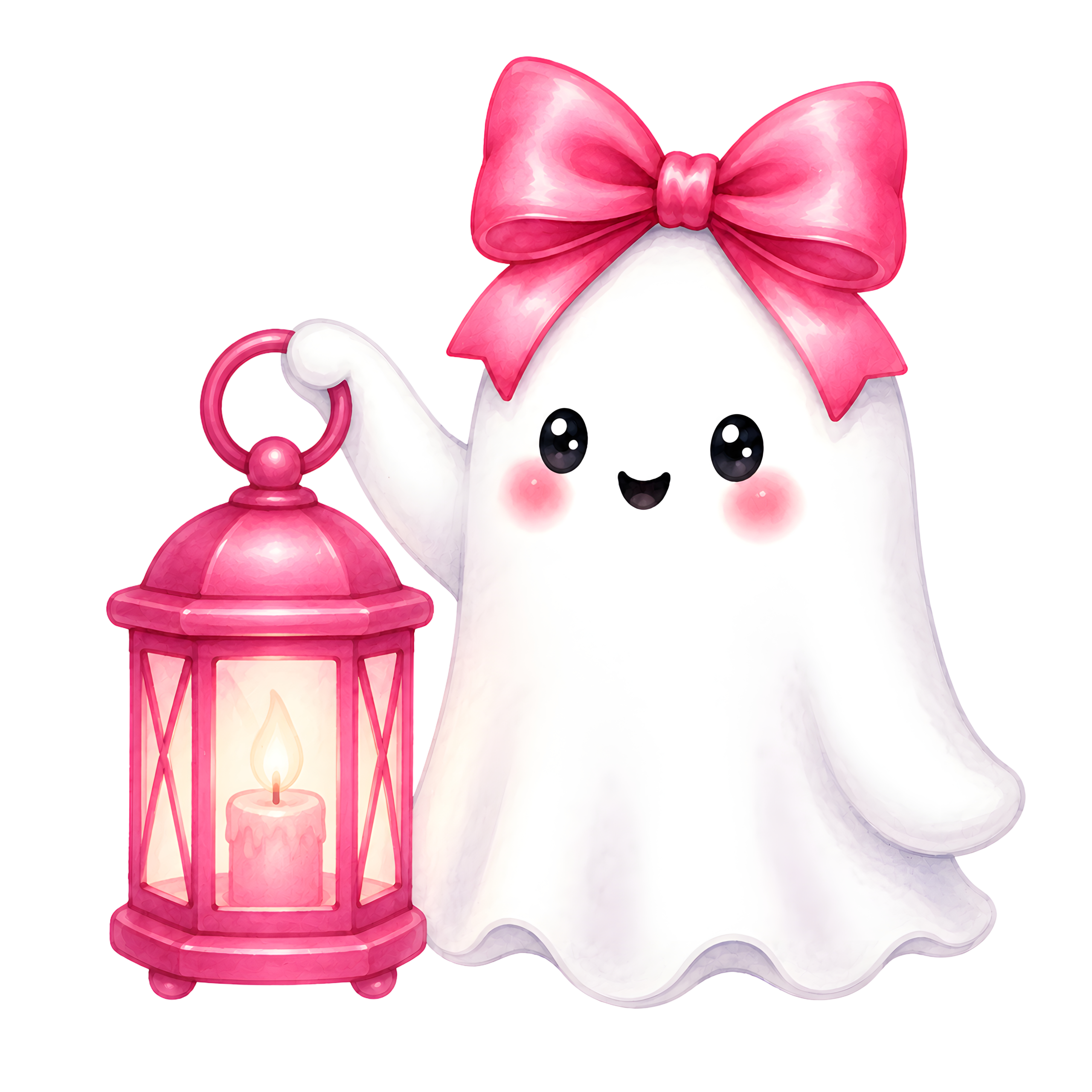 Halloween Ghost Pink Lantern