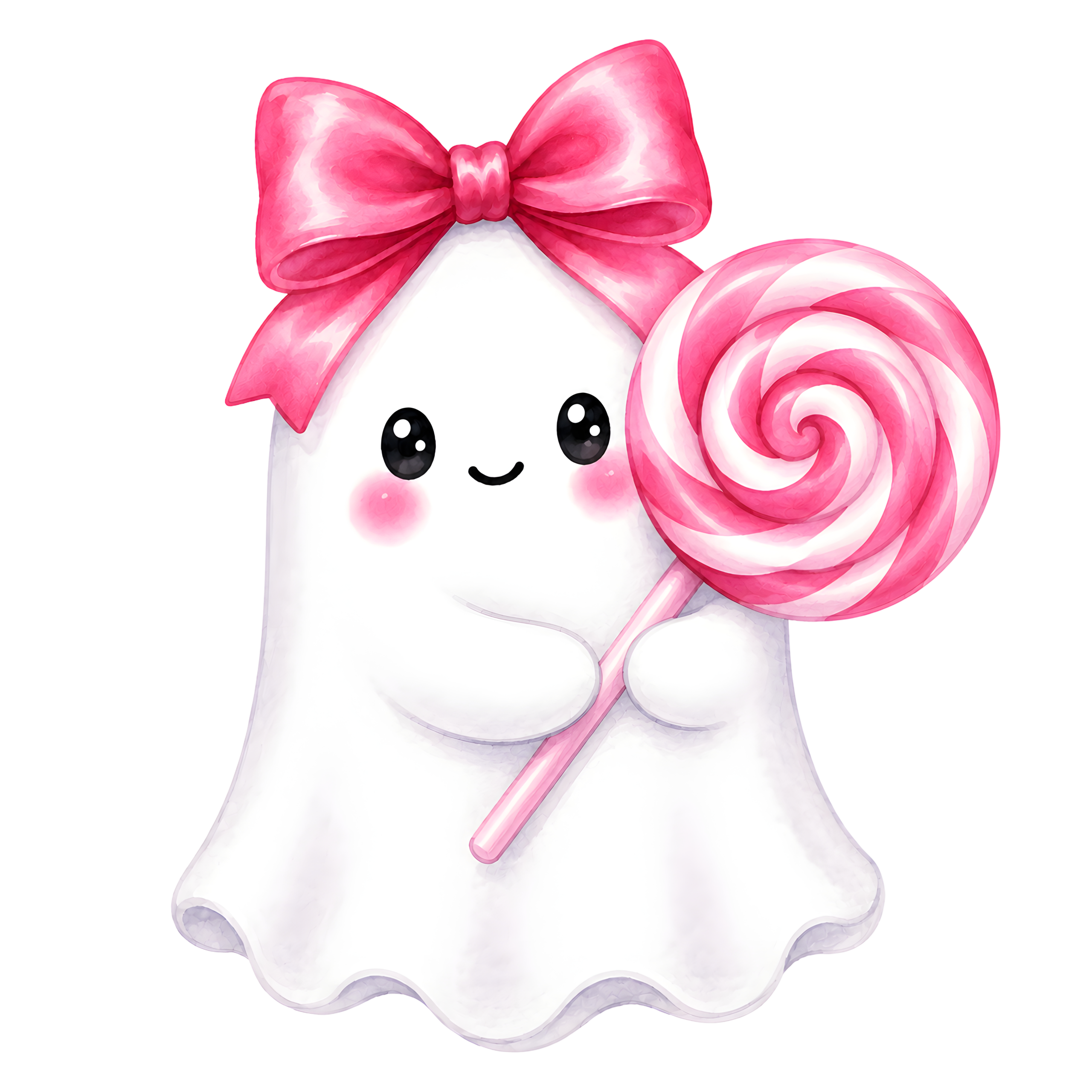 Halloween Ghost Pink Lollipop