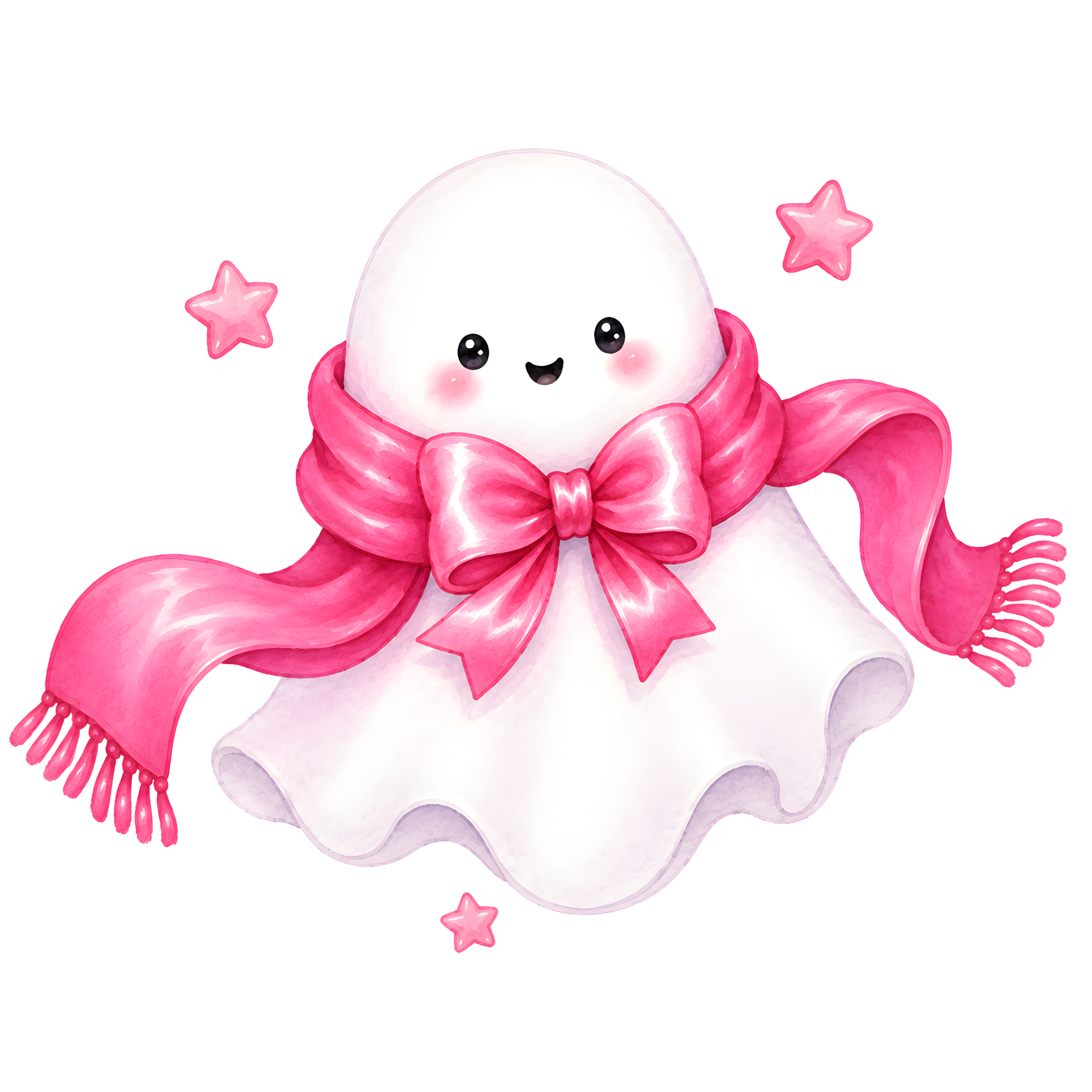 Halloween Ghost Pink Scarf
