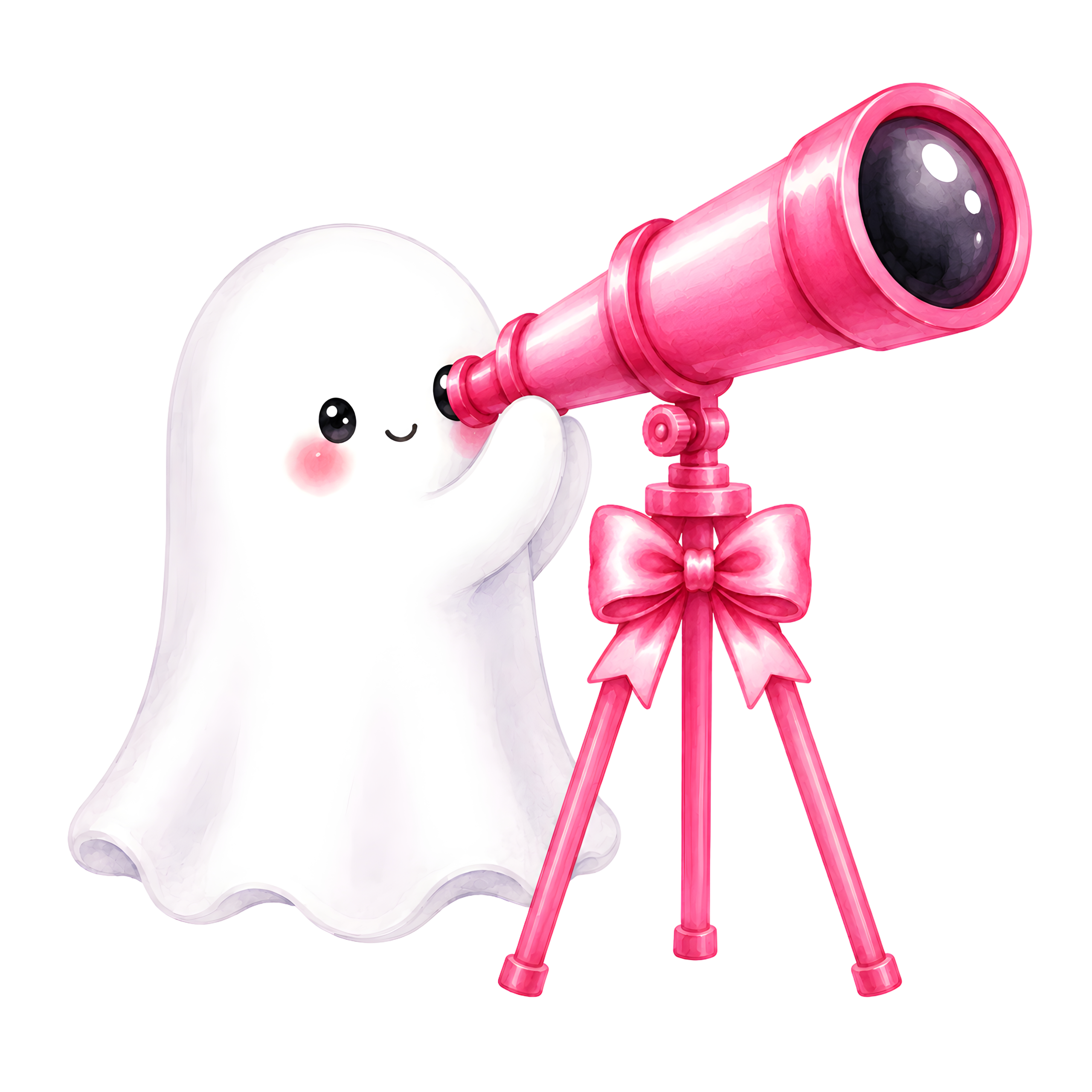 Halloween Ghost Pink Telescope