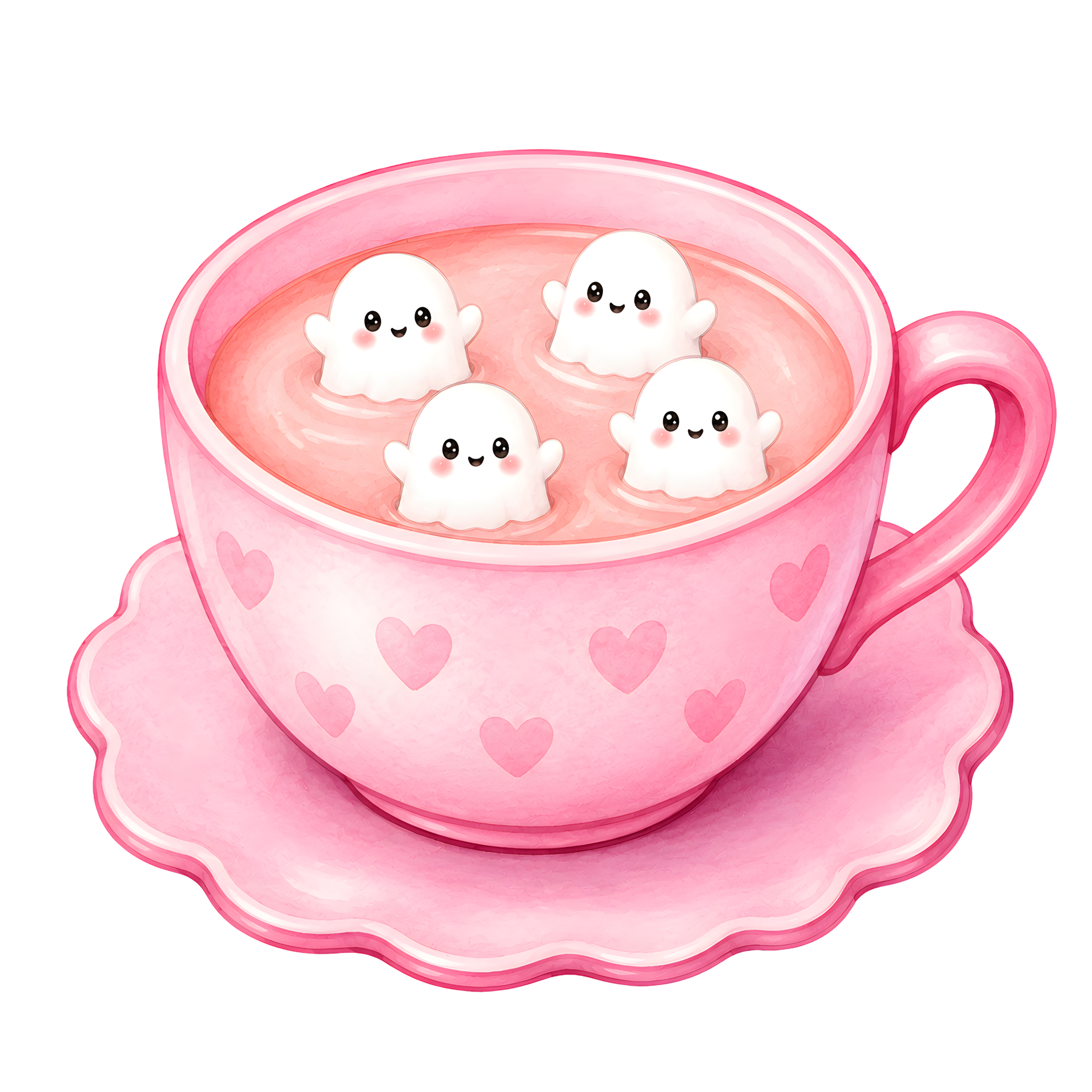 Halloween Ghost Teacup Marshmallows