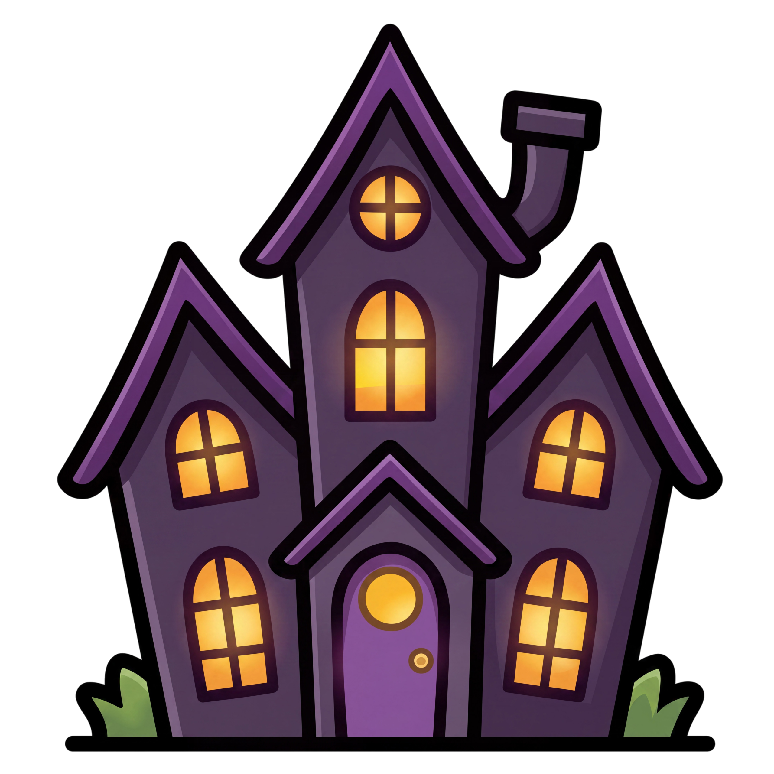 Halloween Purple Haunted House