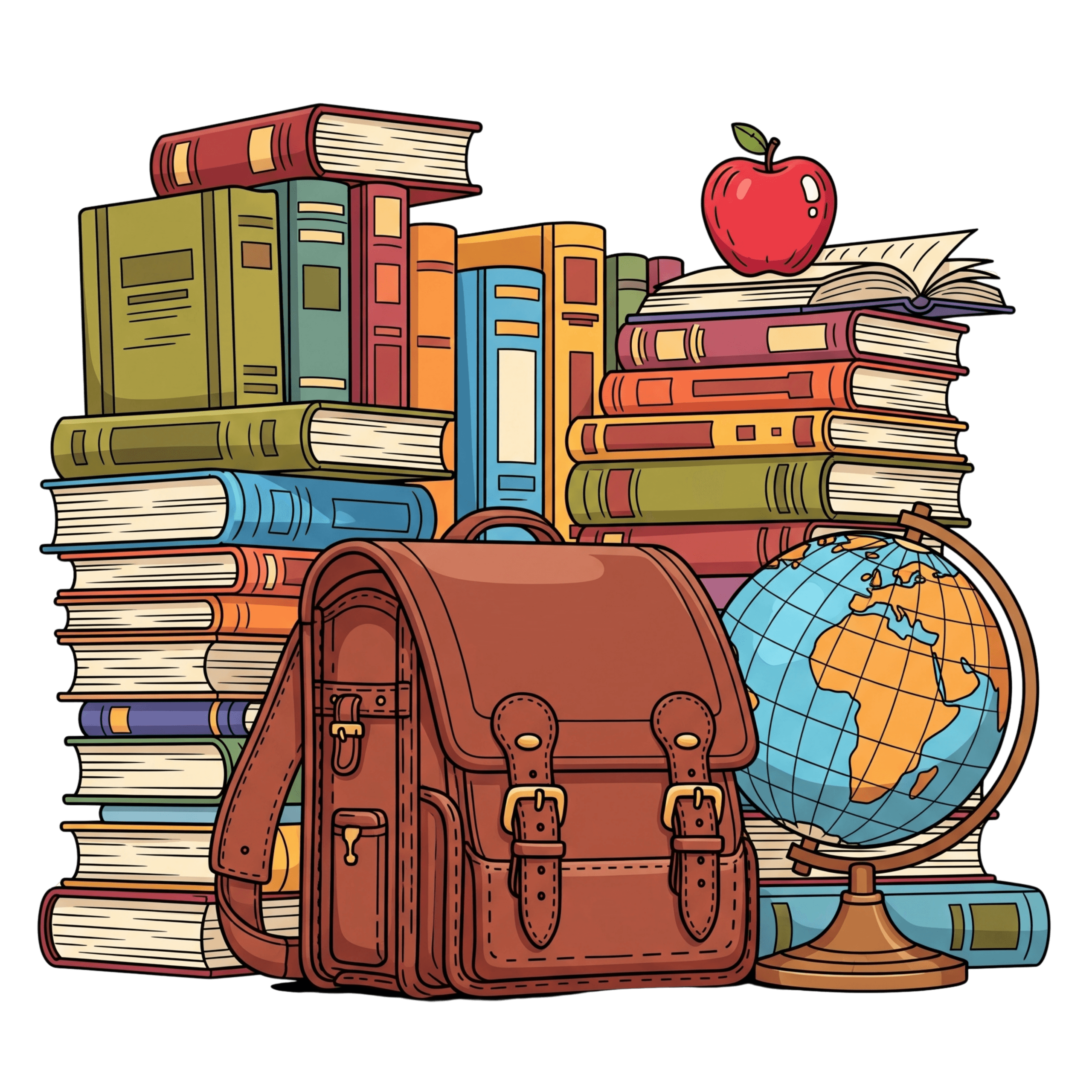 Books And Globe