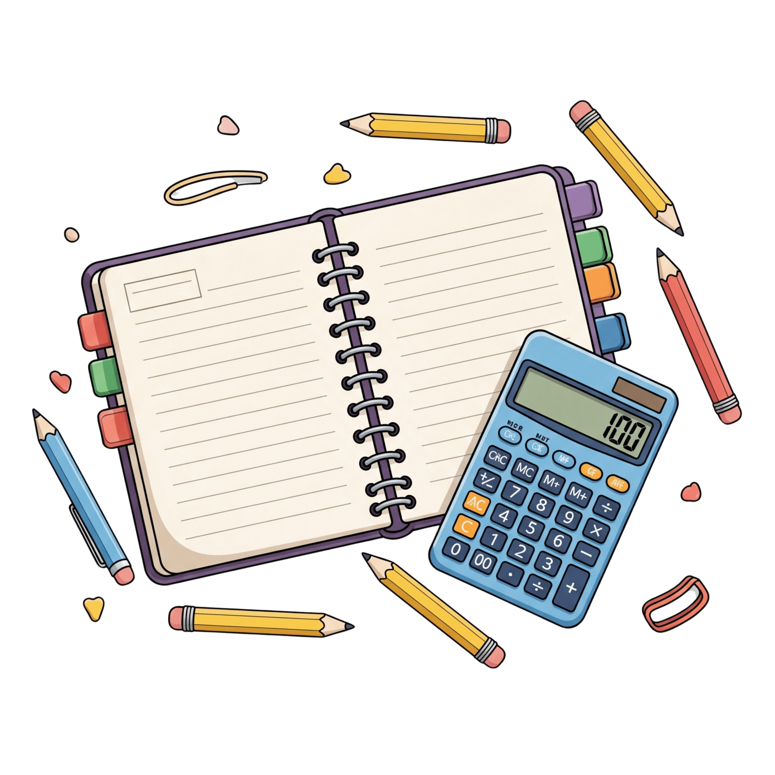 School Notebook Supplies