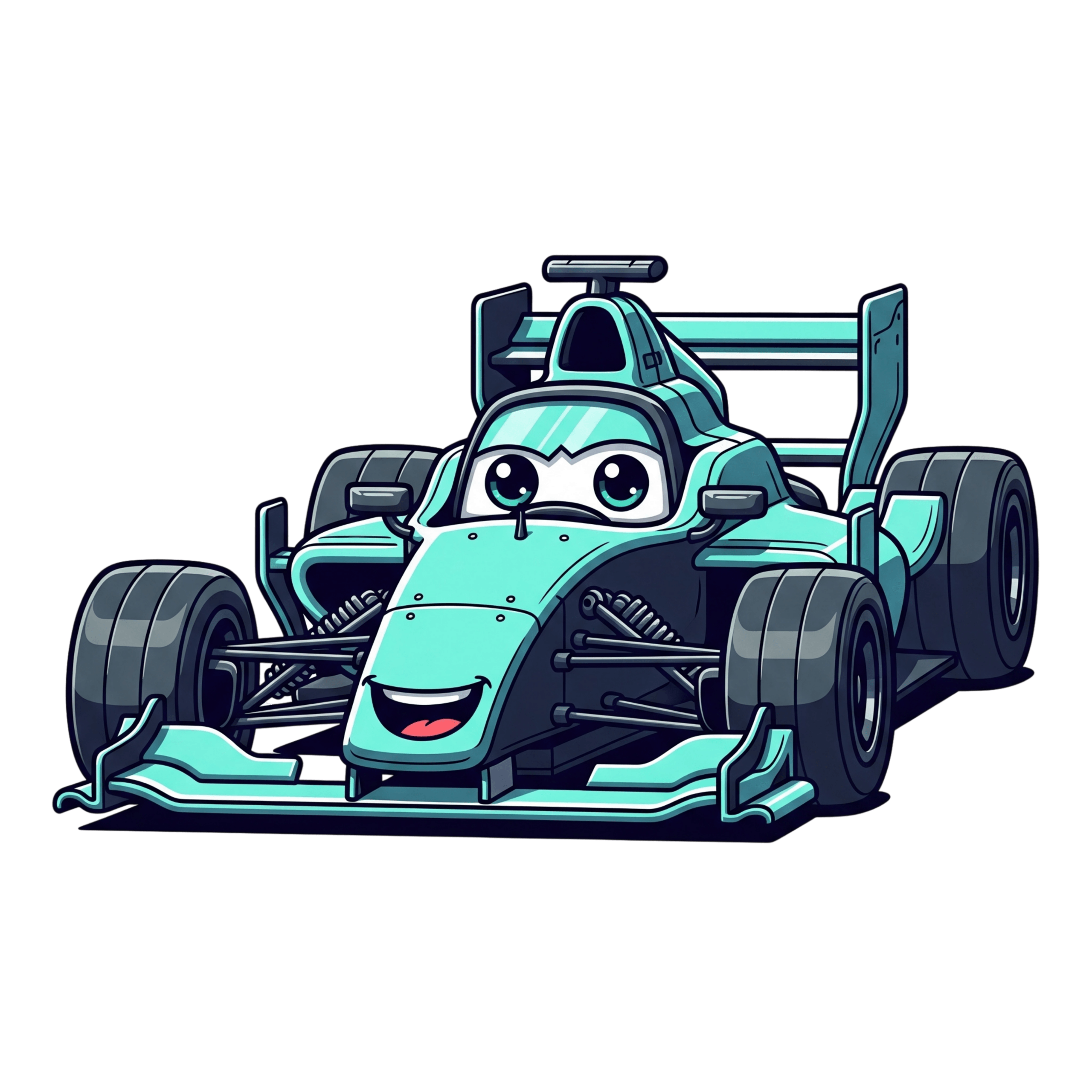 Blue Formula One Car