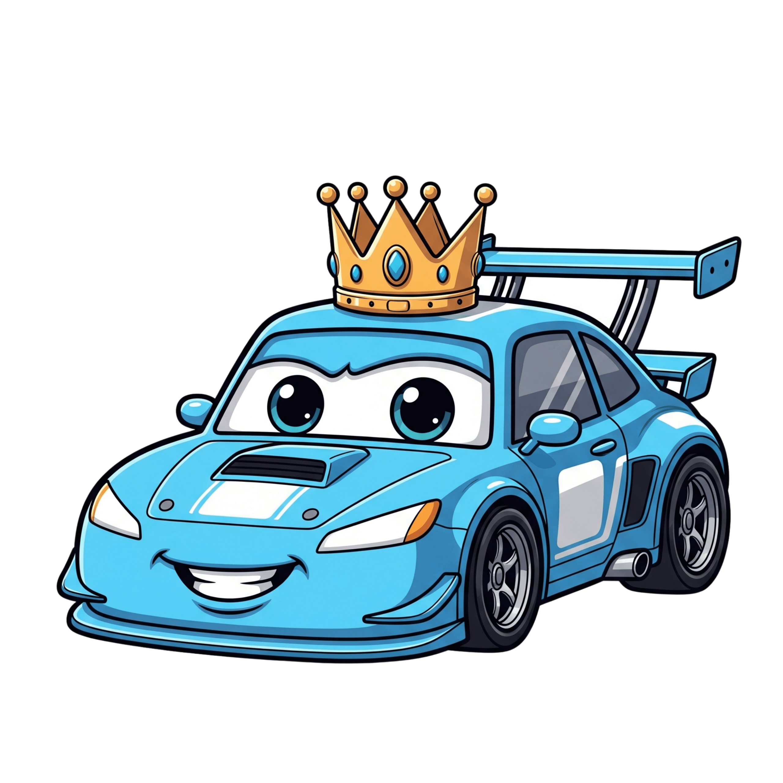 Blue Princess Car