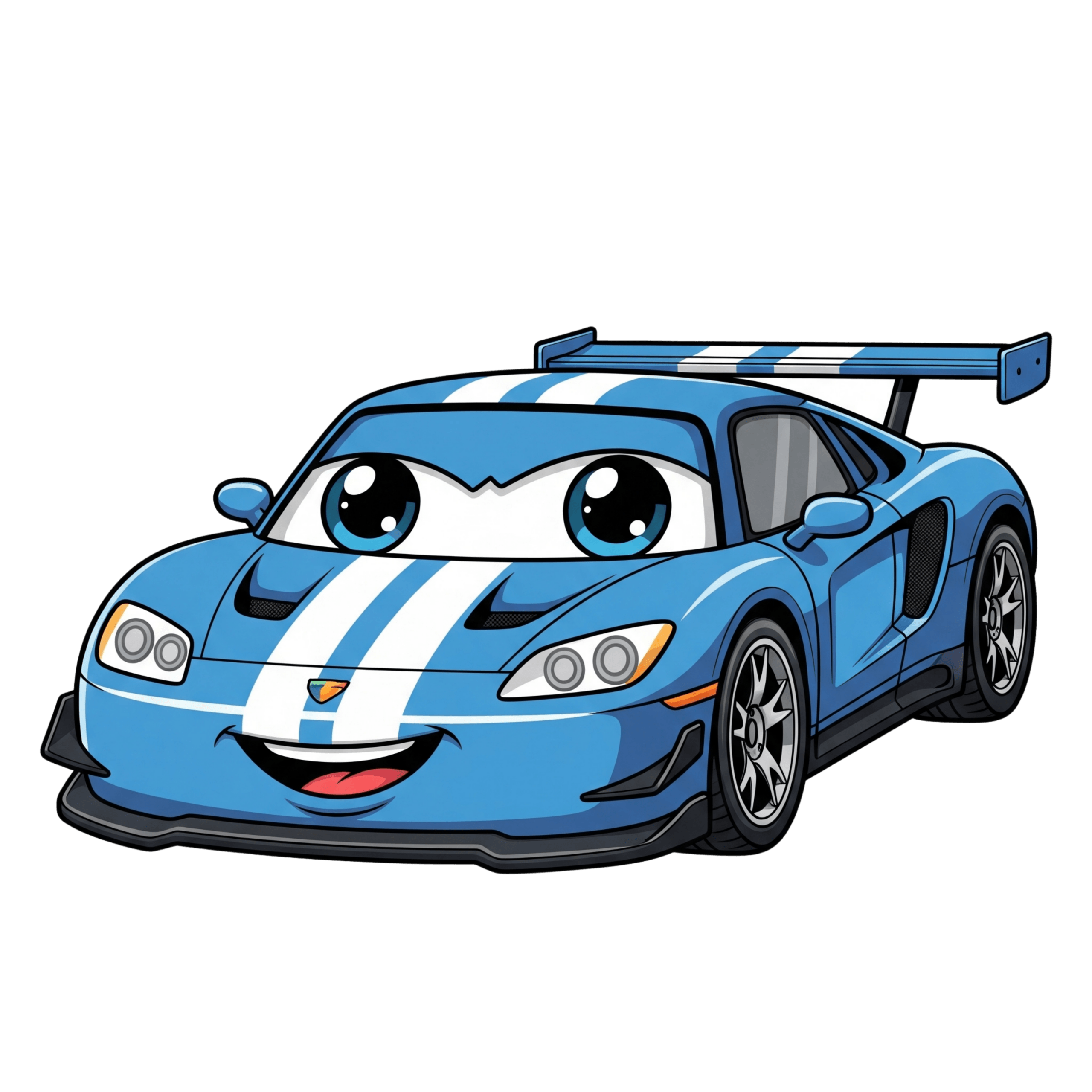 Blue Speed Racer Car