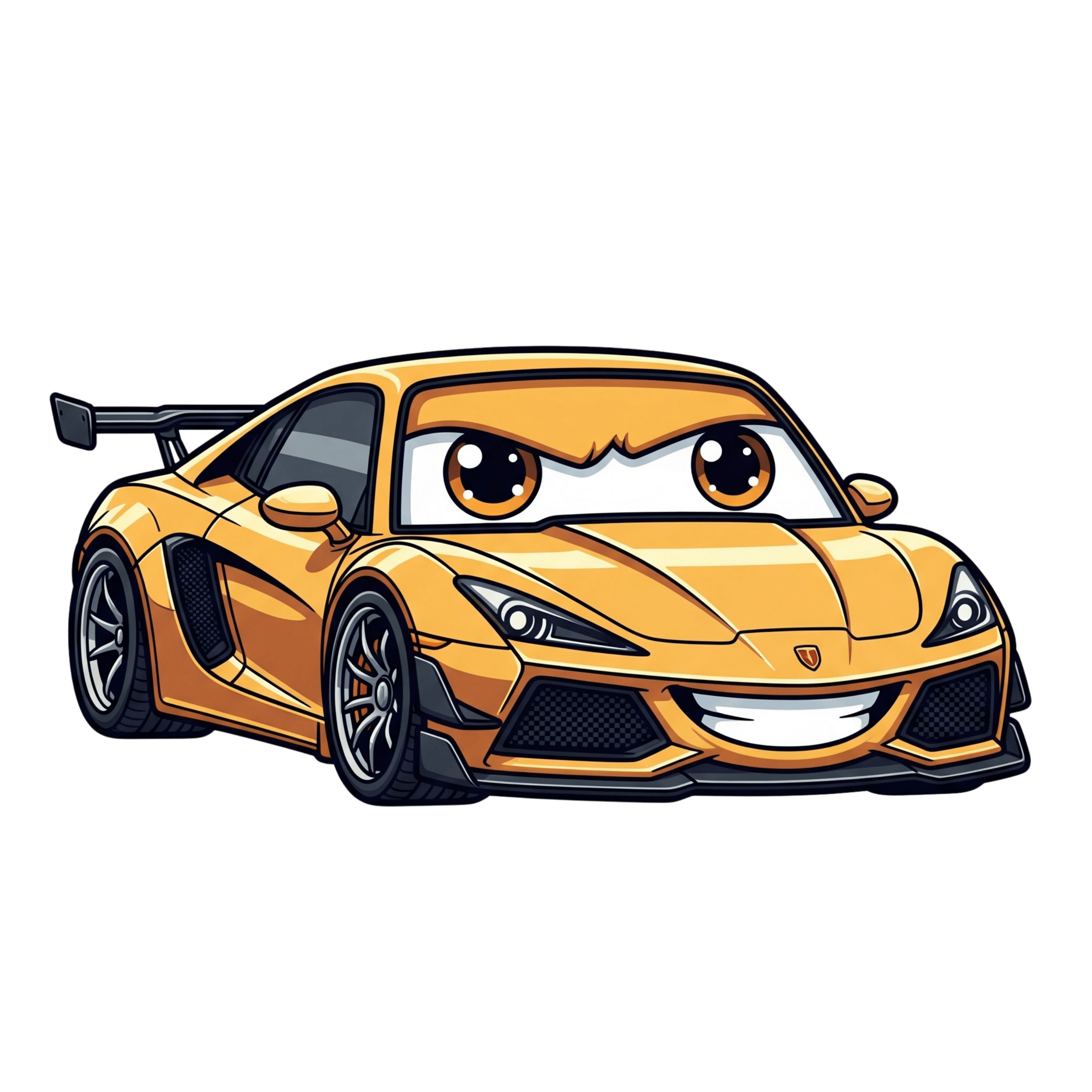 Gold Luxury Super Car