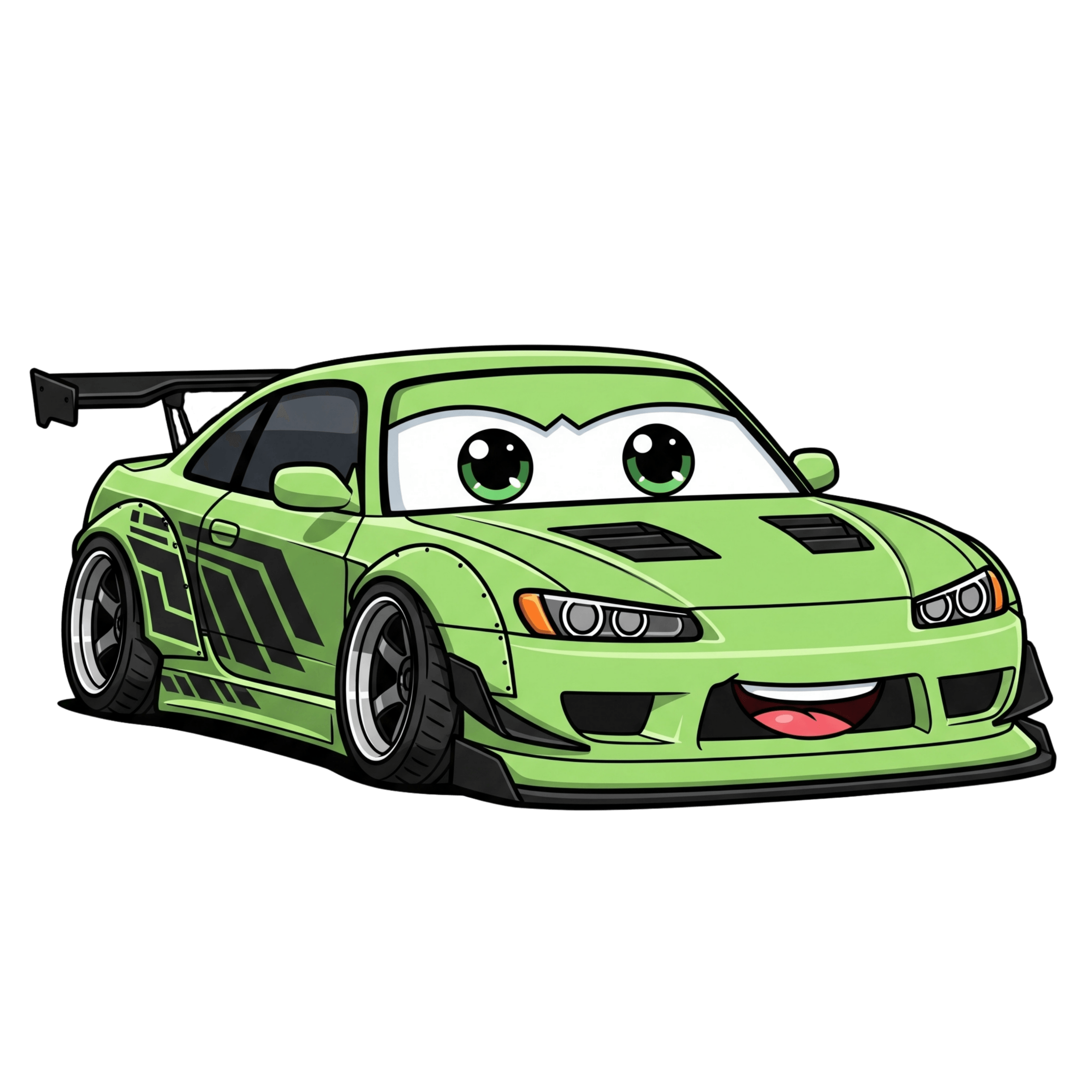 Green Racing Sports Car