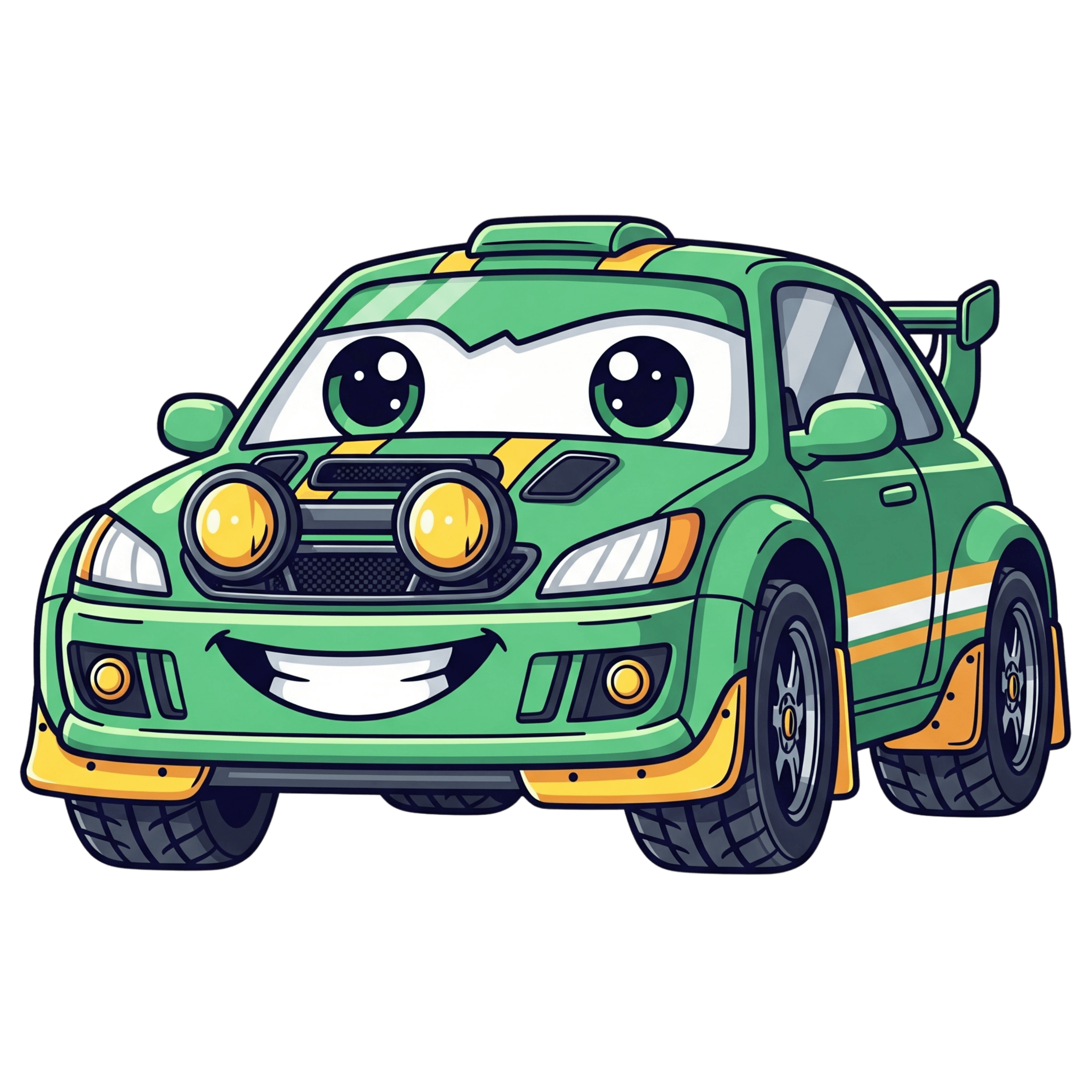 Green Retro Sports Car