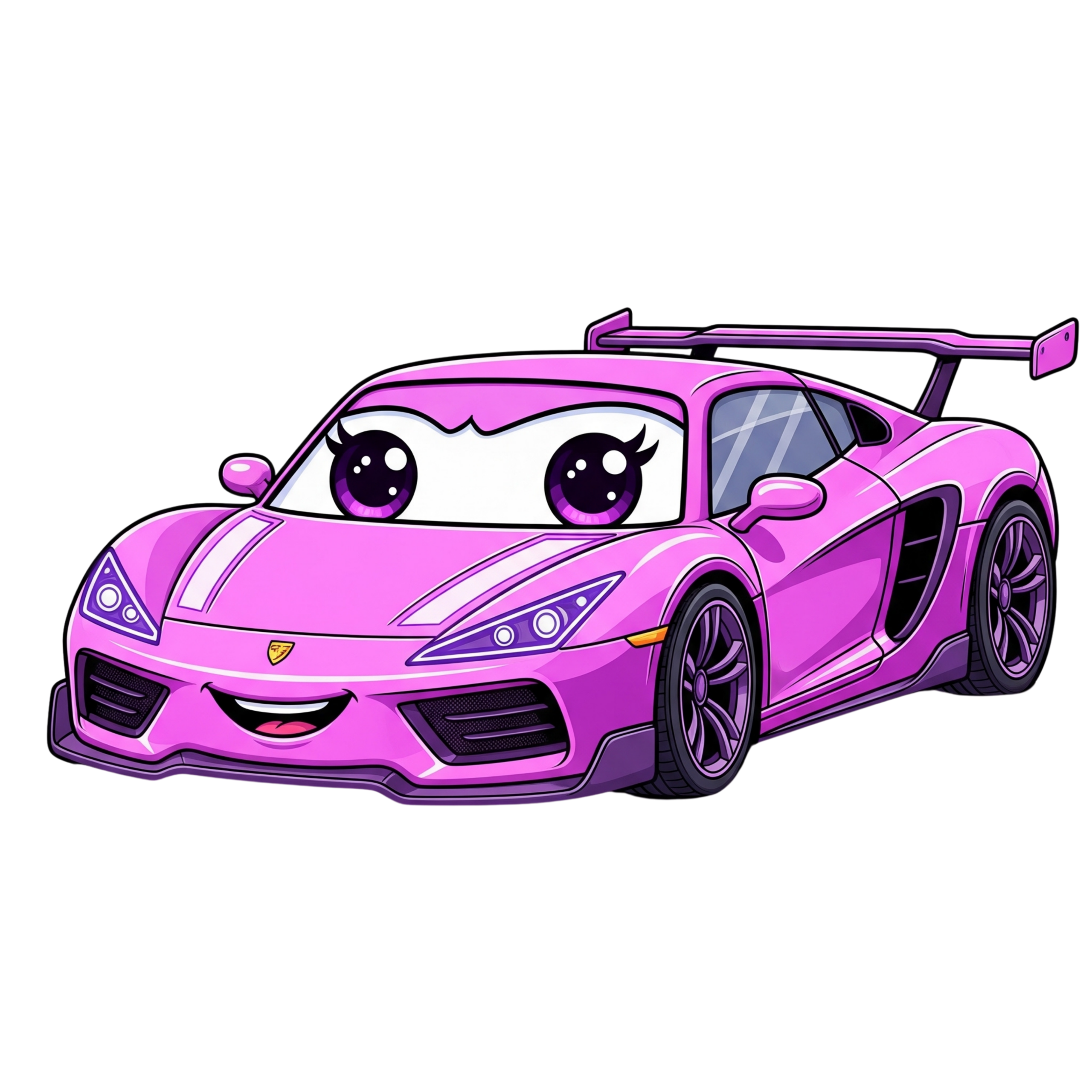 Pink Cute Race Car