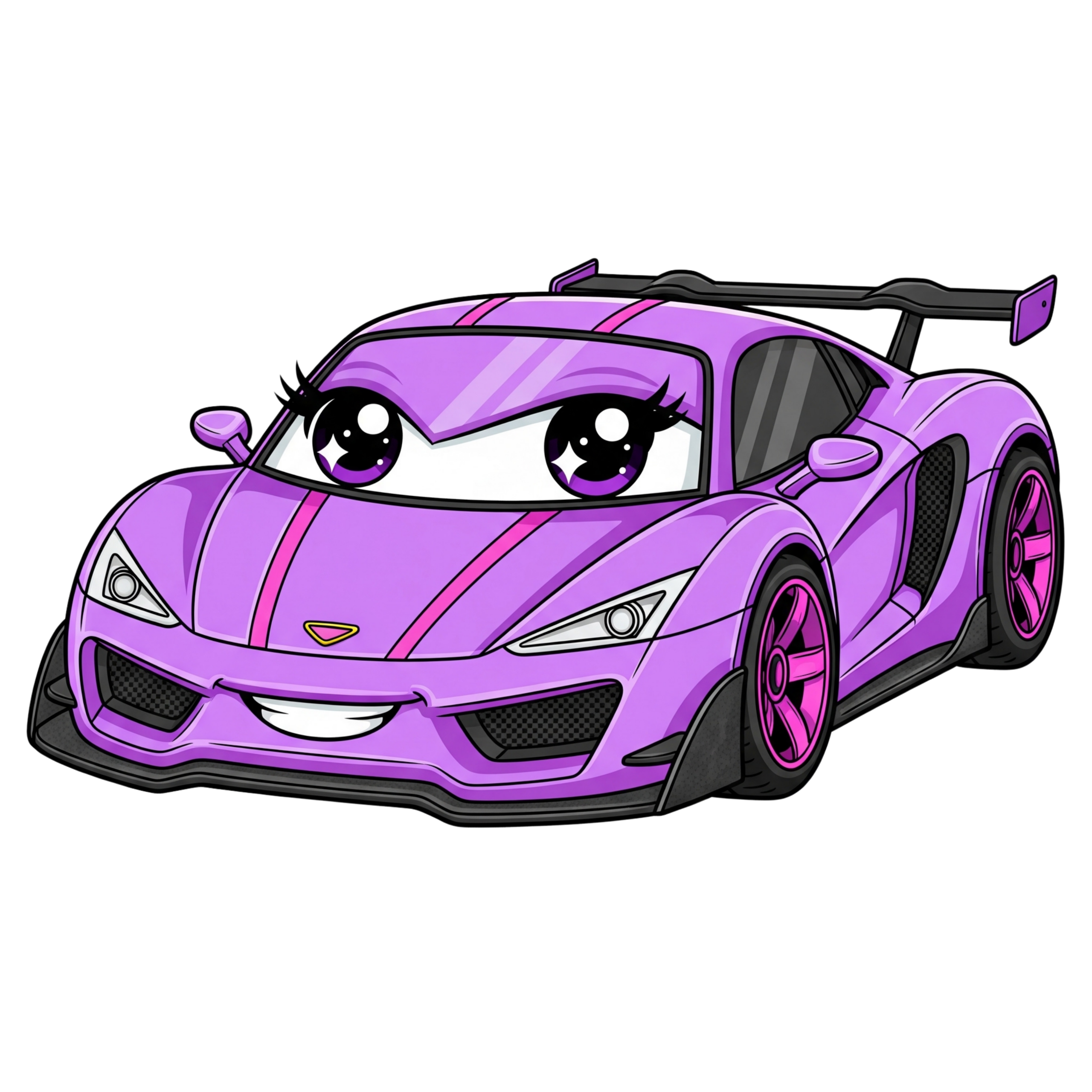 Pink Cute Super Car