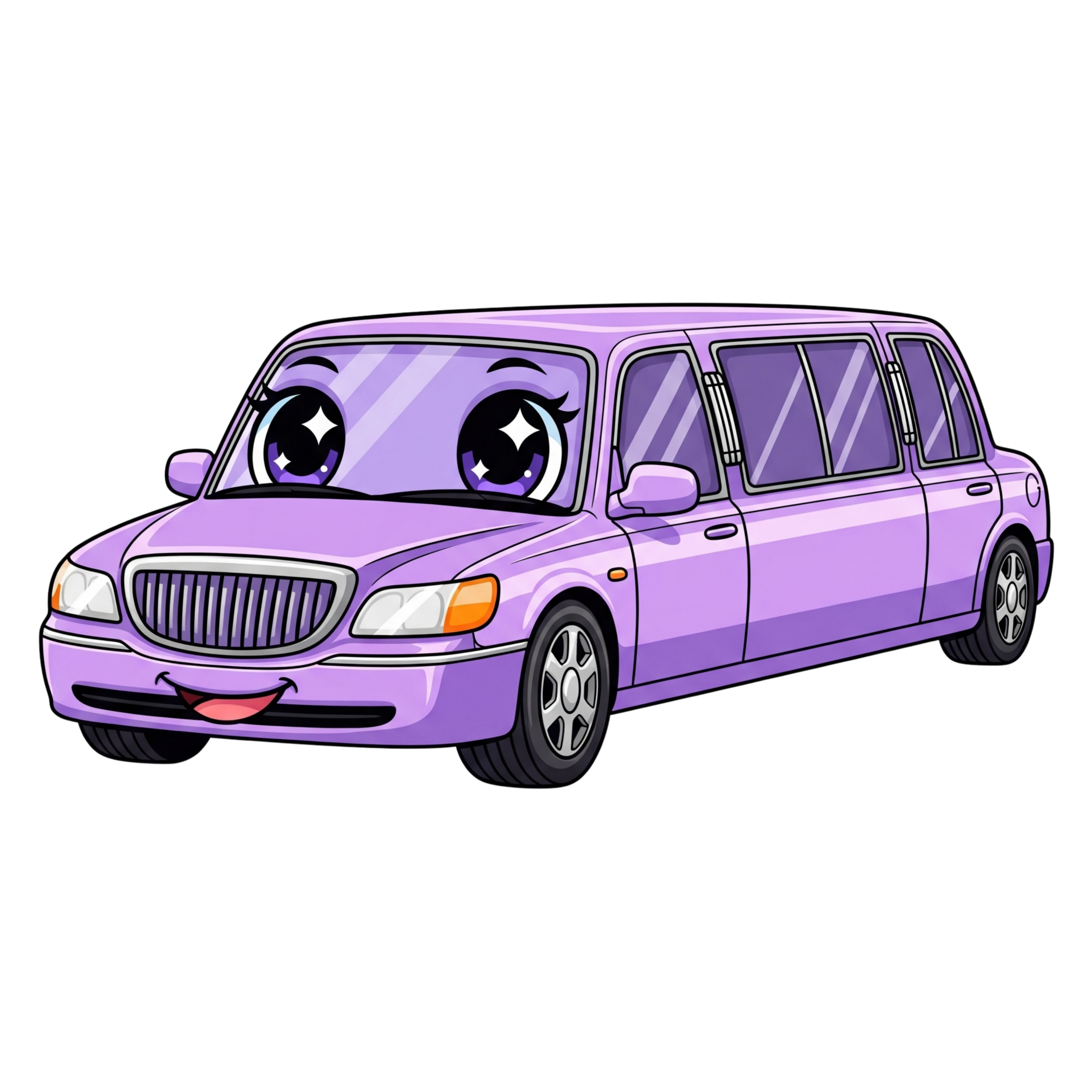 Purple Family Van Car