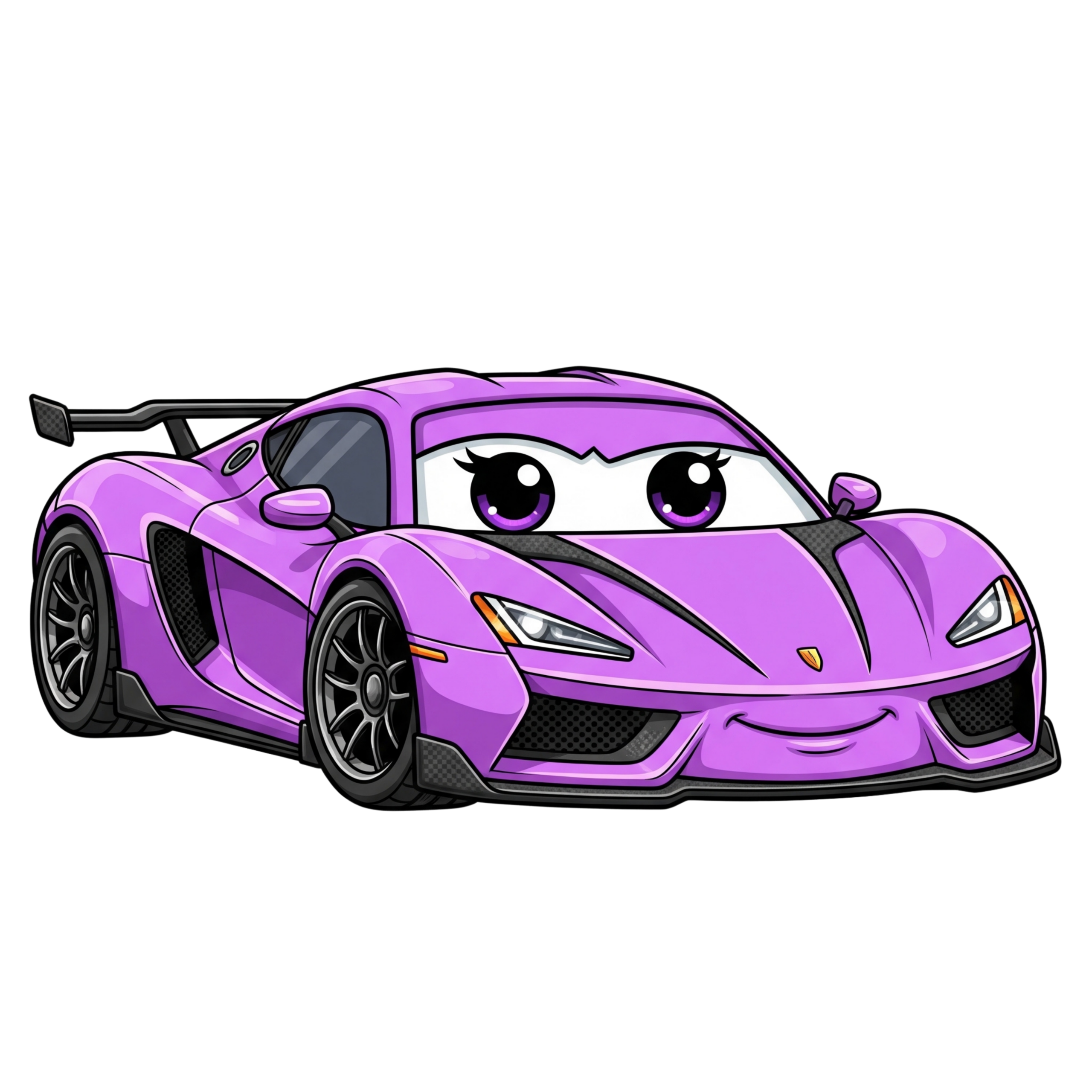 Purple Super Speed Car