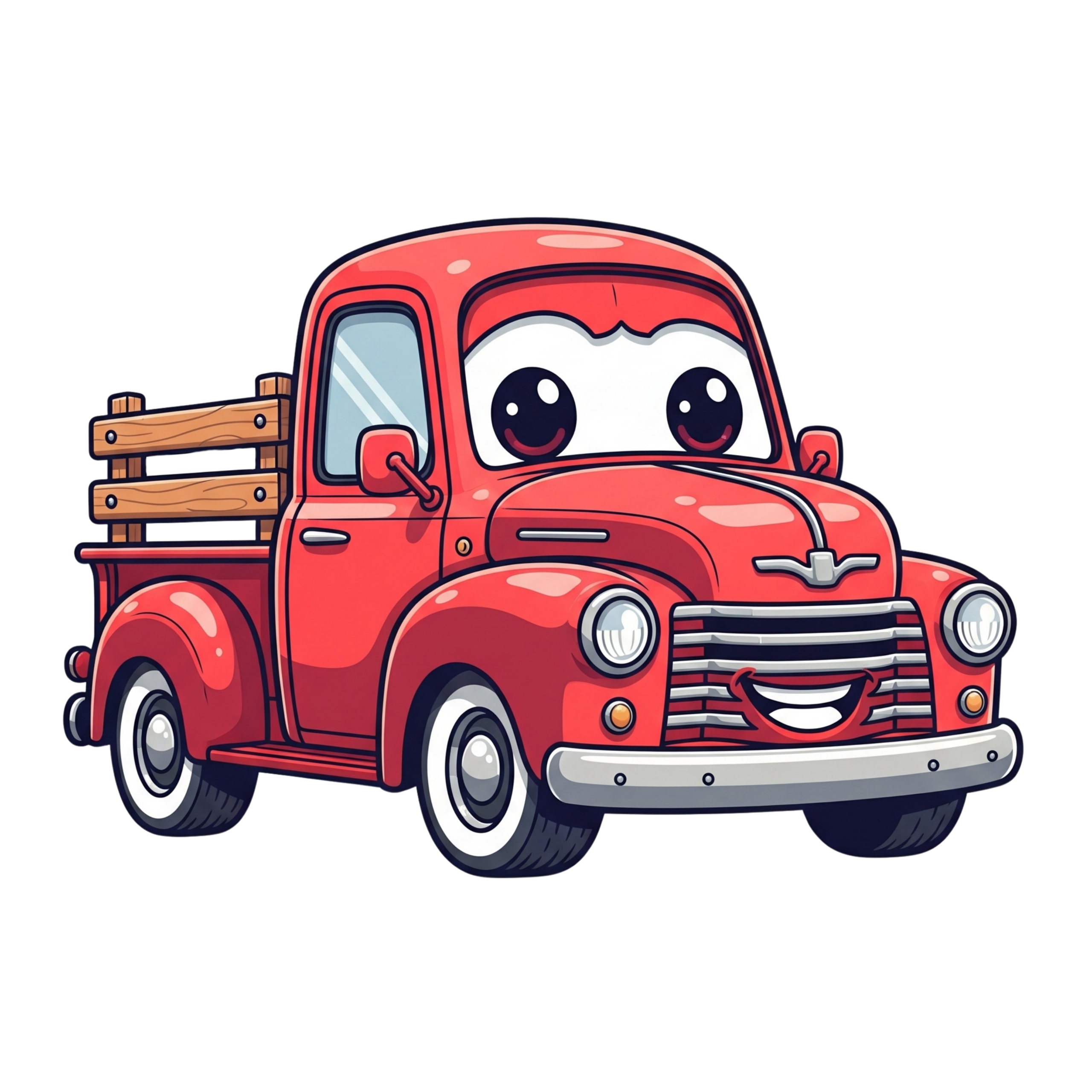 Red Mini Pickup Car