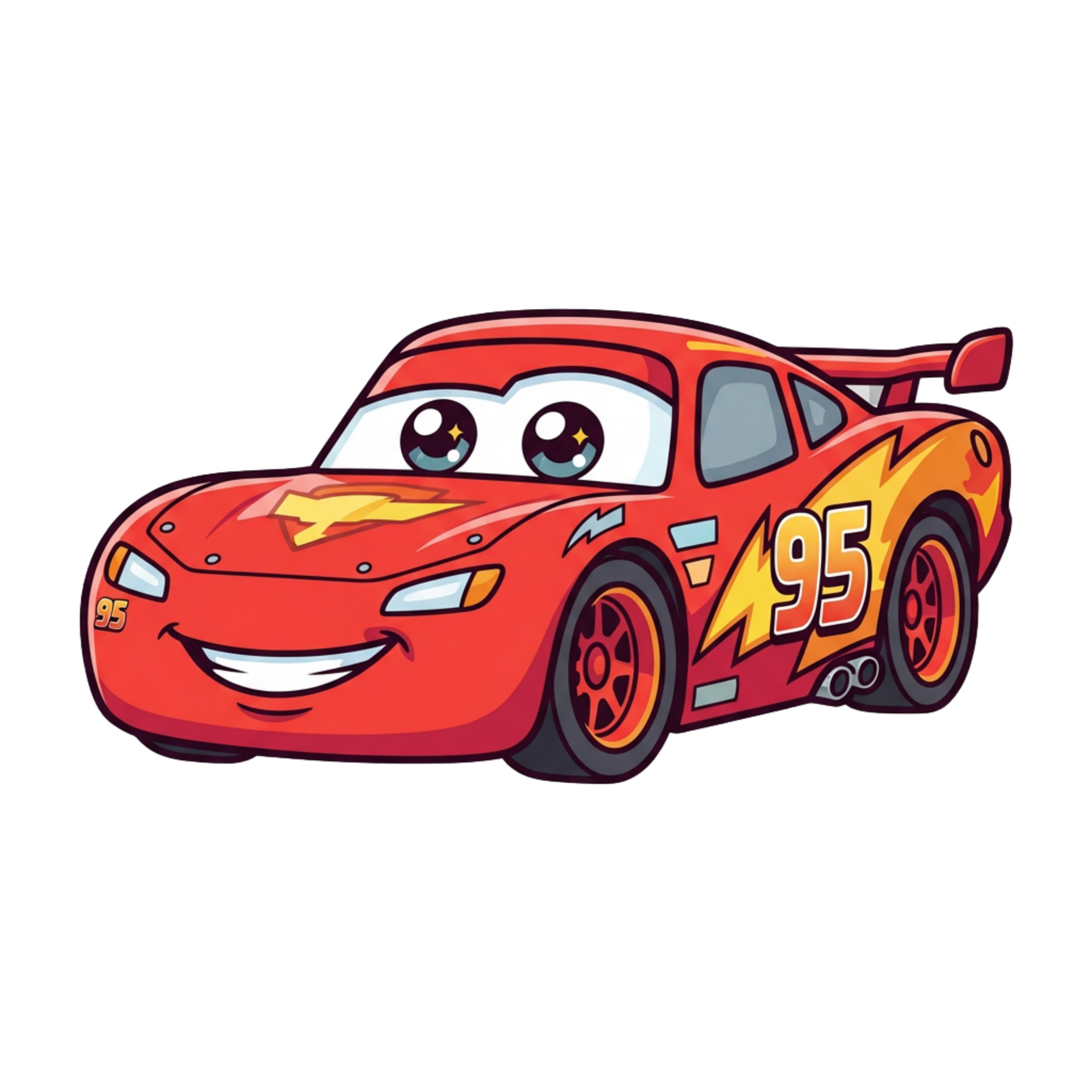 Red Smiling Sports Car