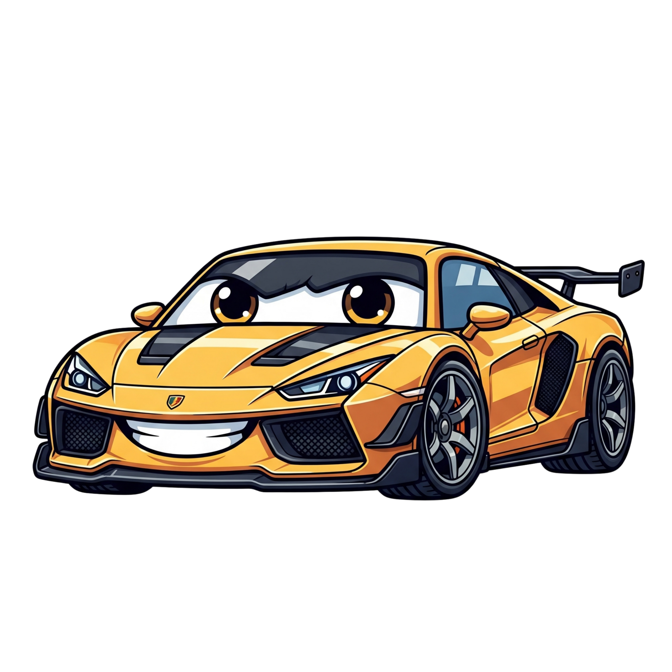 Yellow Exotic Super Car