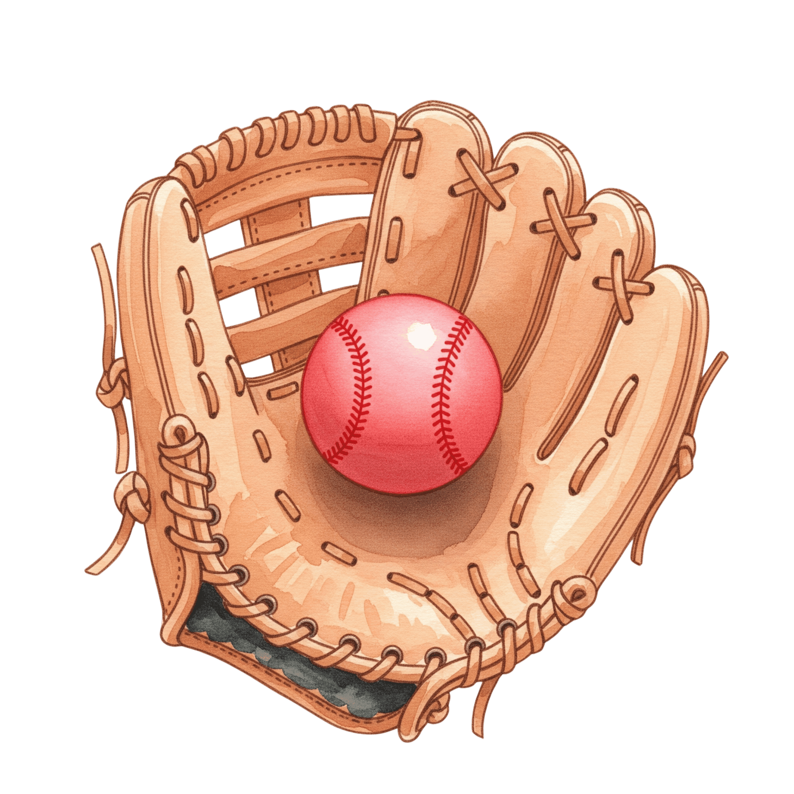 Baseball Glove With Ball Sports Icon