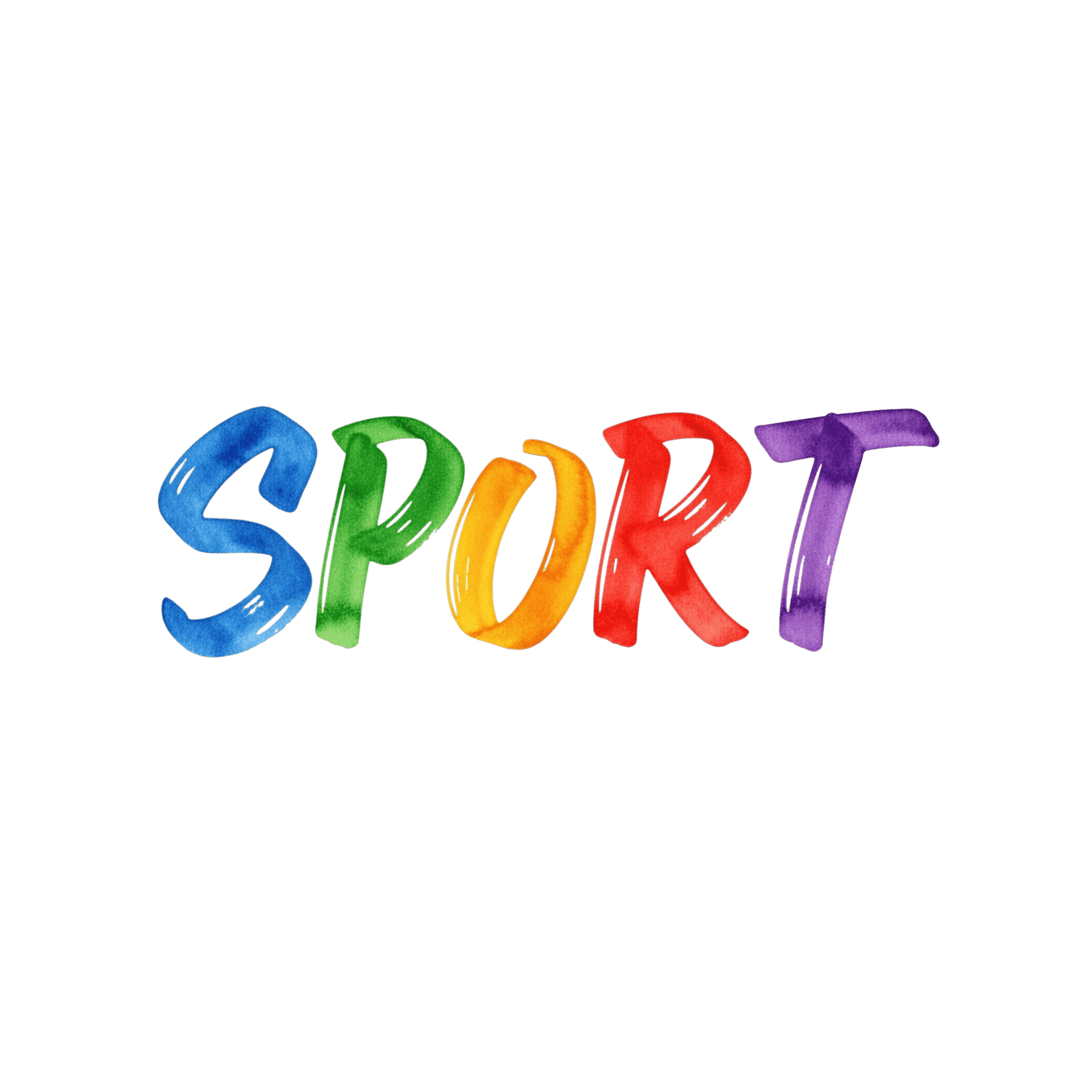 Colorful Sport Text Sports Icon