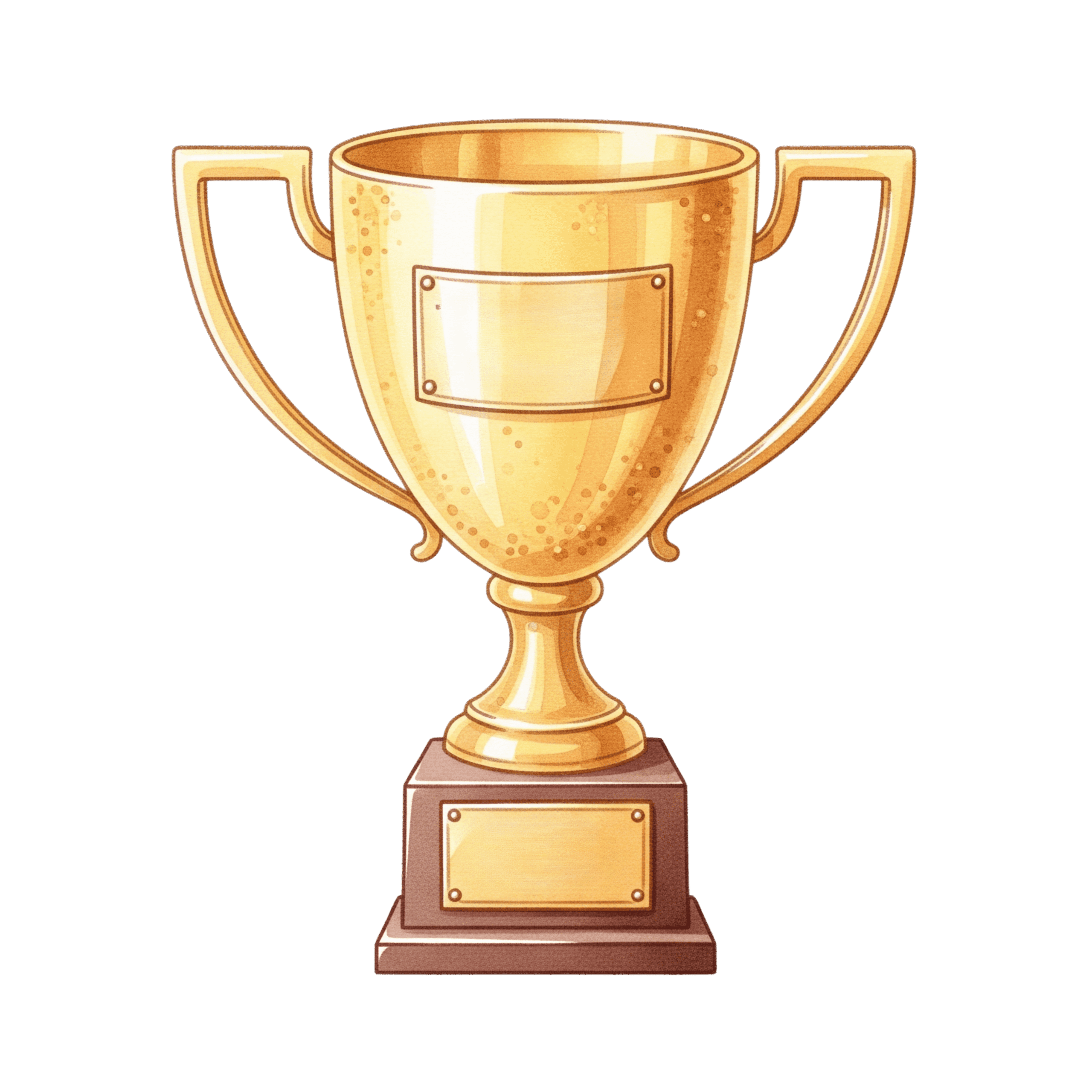 Gold Trophy Award Sports Icon