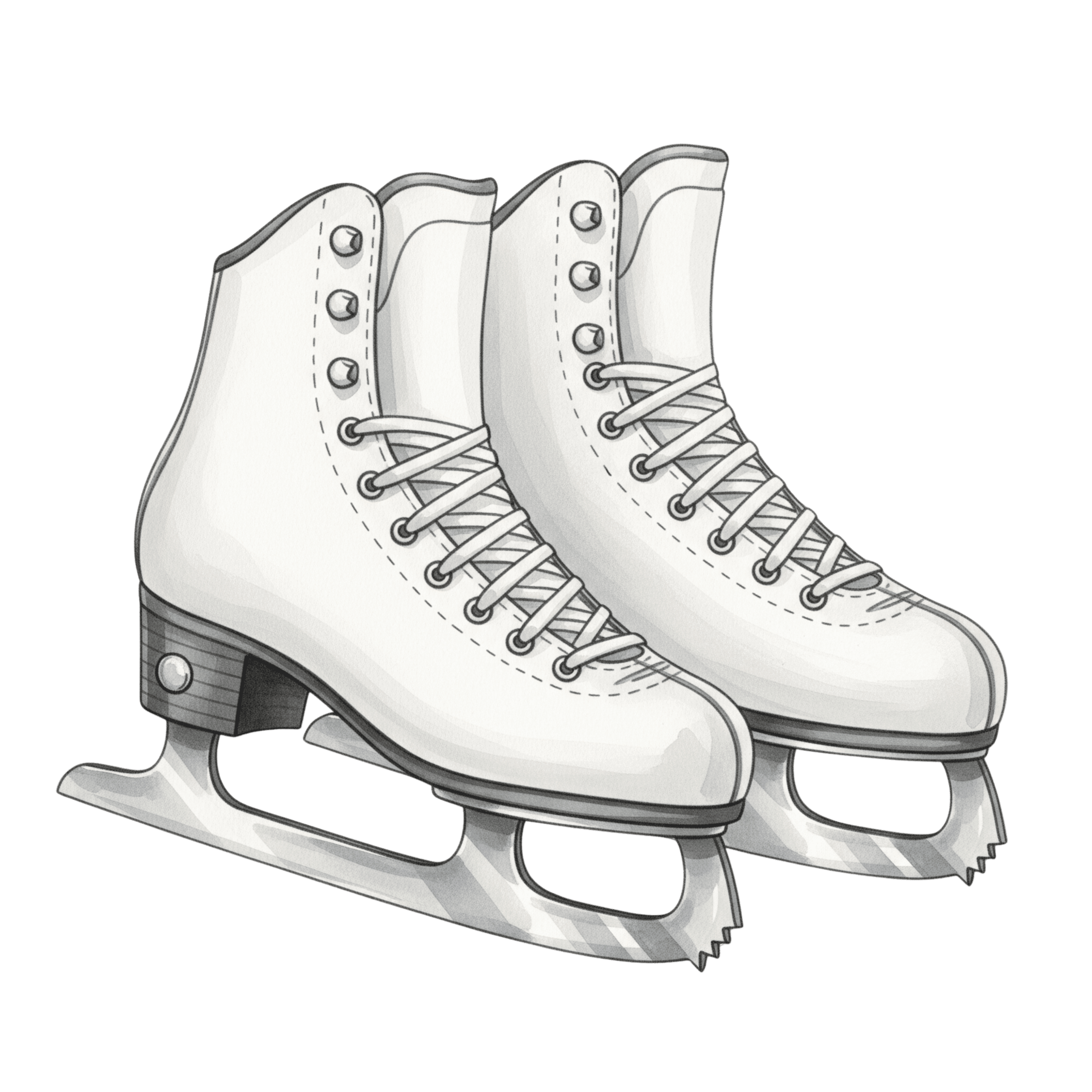 Ice Skates Skating Sports Icon