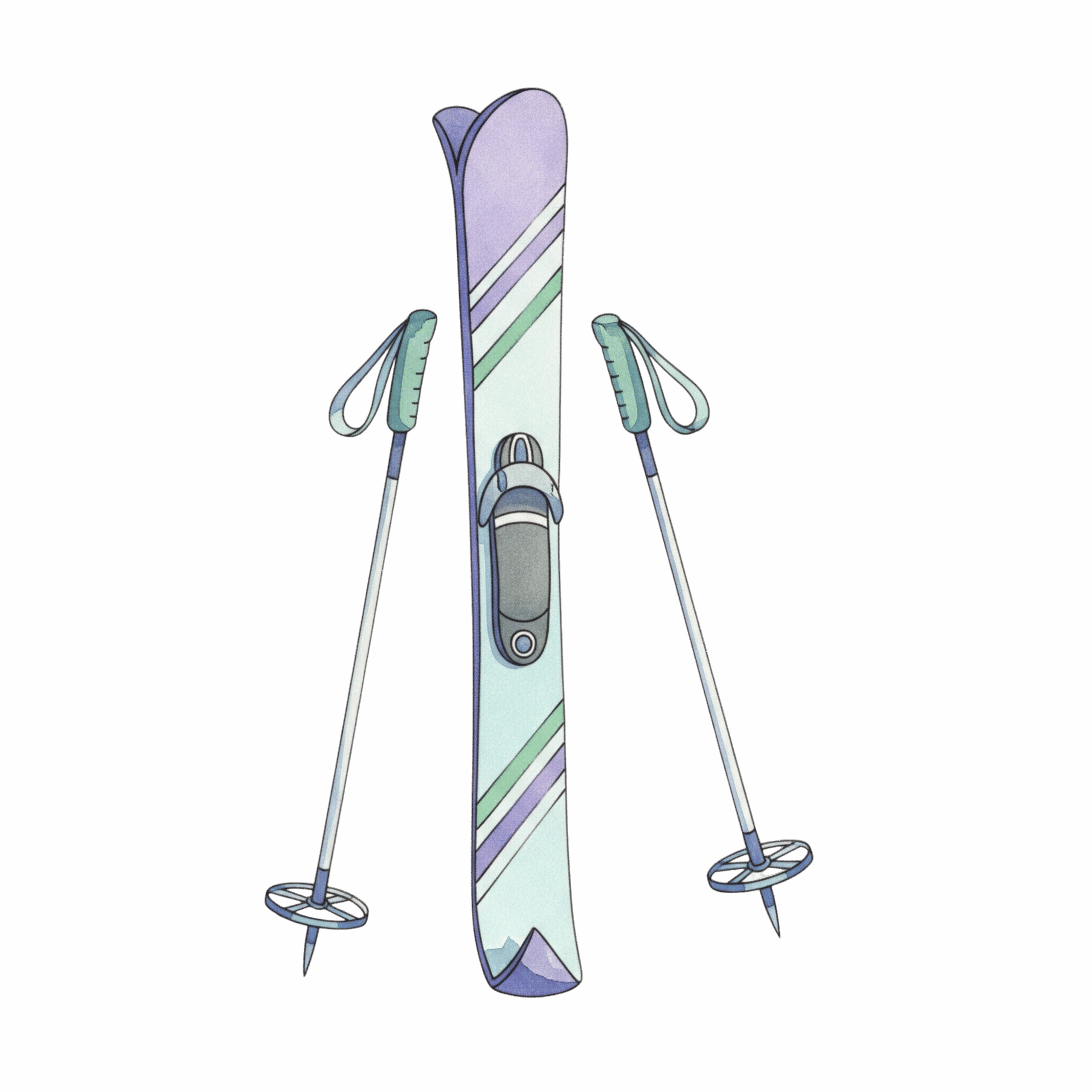 Ski Skis Winter Sports Icon