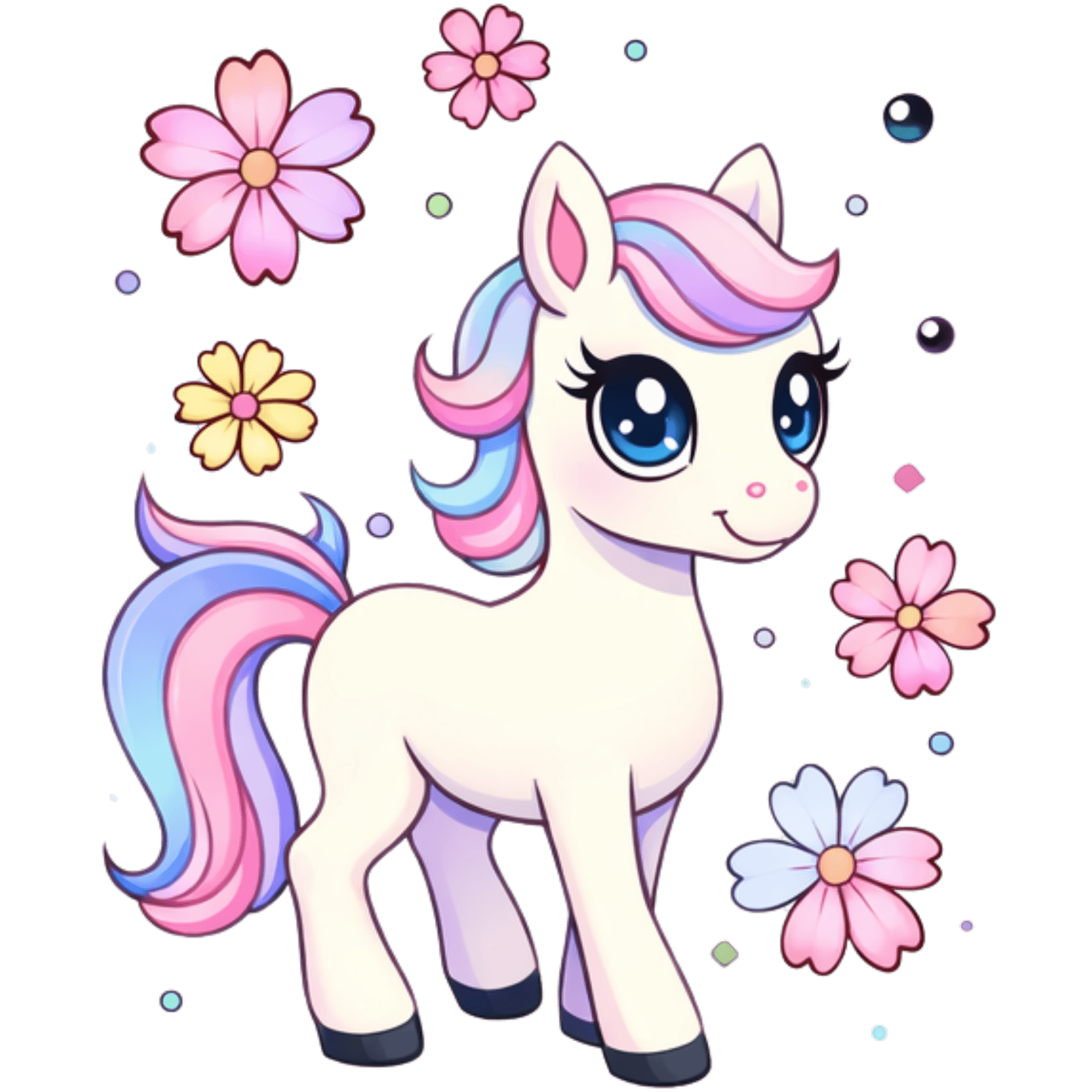 Flower Unicorn Magic Unicorn Icon