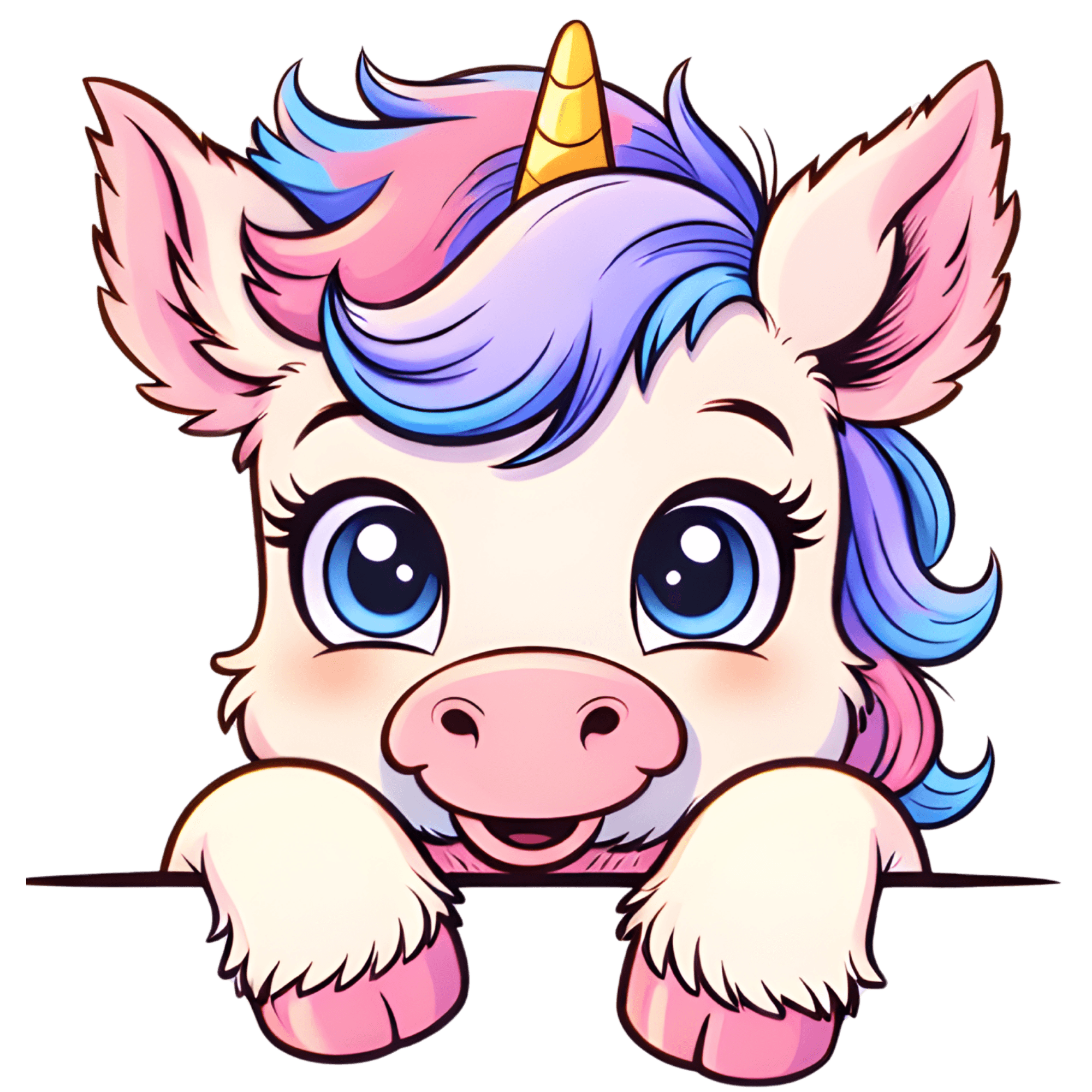 Fluffy Baby Unicorn Unicorn Icon
