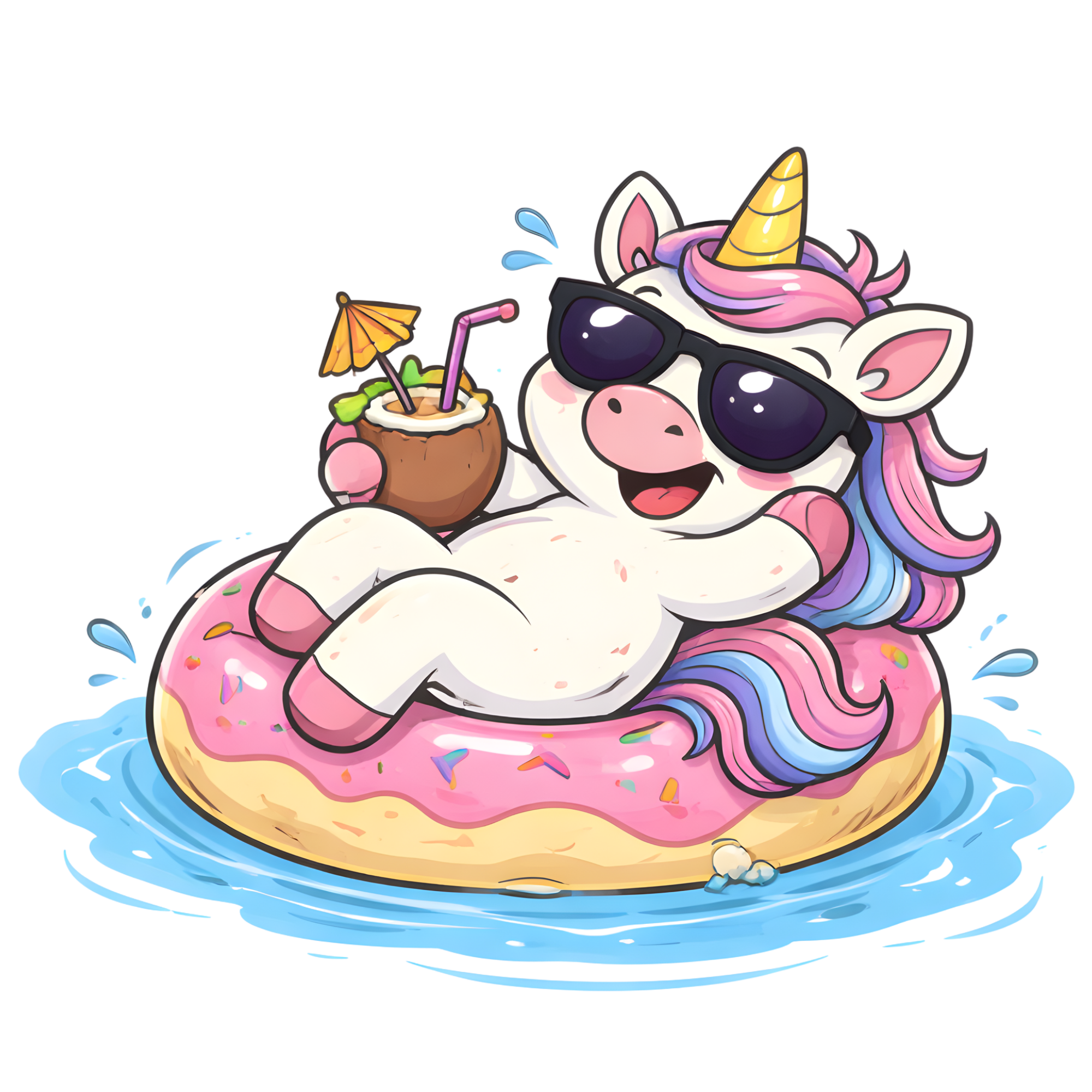 Sleeping Unicorn Cloud Unicorn Icon