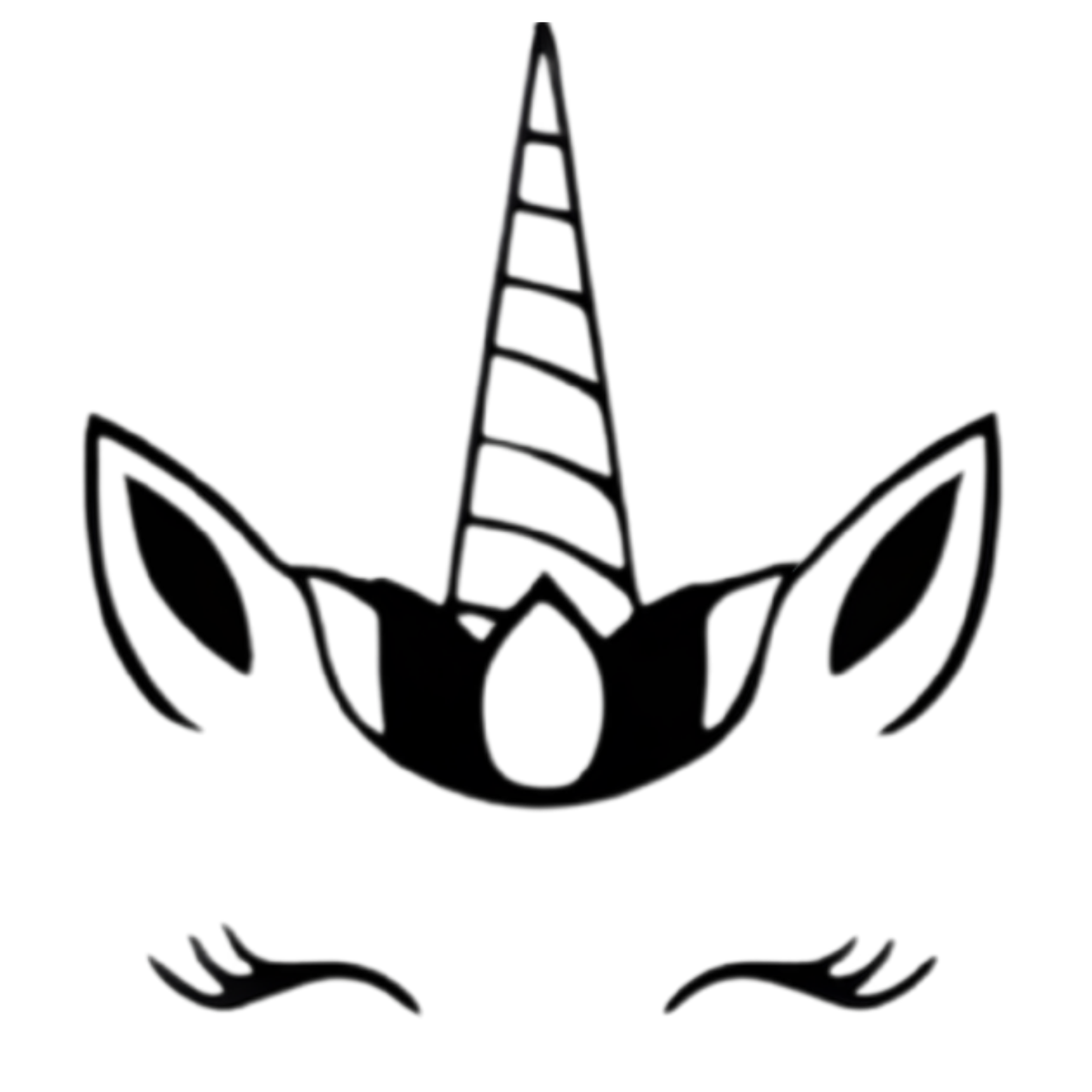 Unicorn Eyes Outline Unicorn Icon