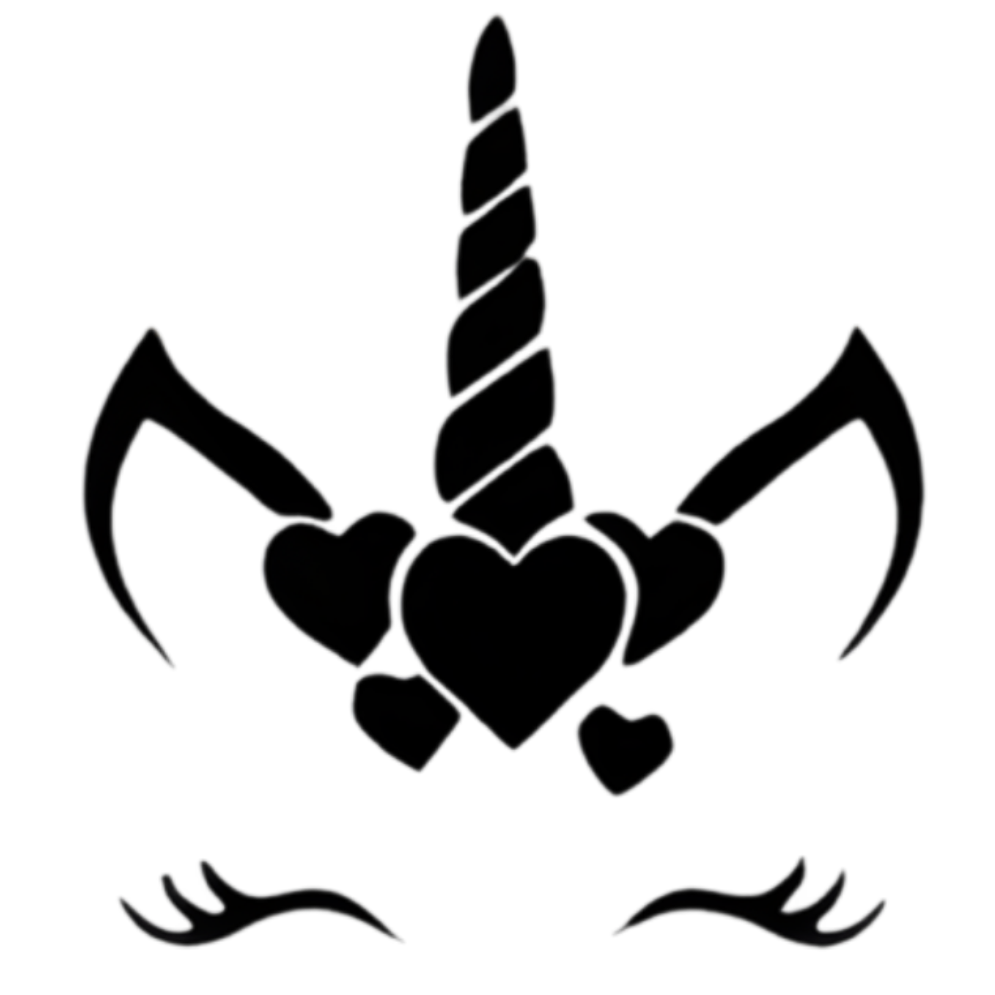 Unicorn Face Outline Unicorn Icon