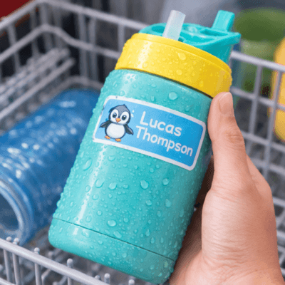 Kids Waterproof Mini Rectangle Name Labels